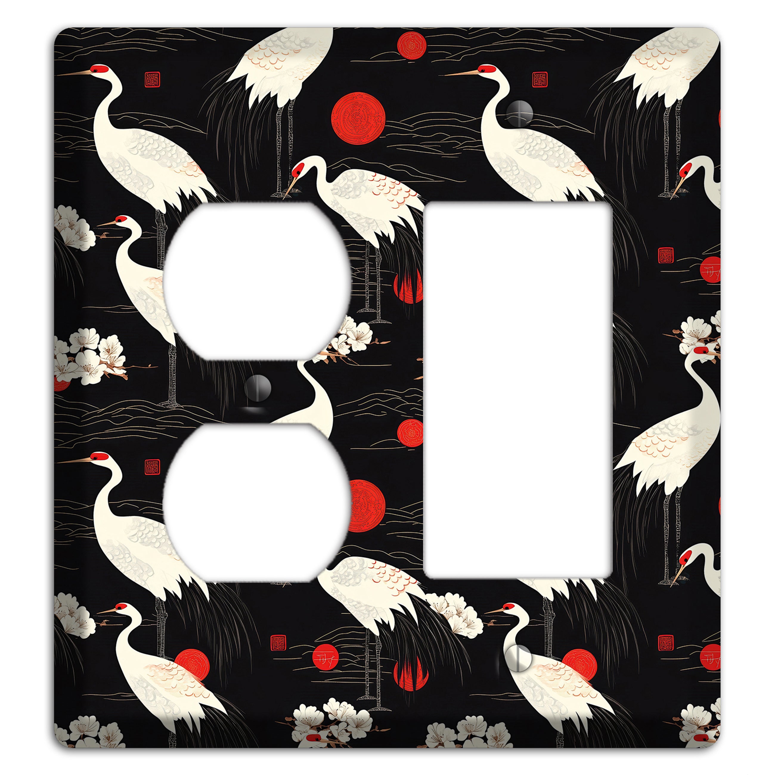 Obsidian Sun Vigil Duplex / Rocker Wallplate