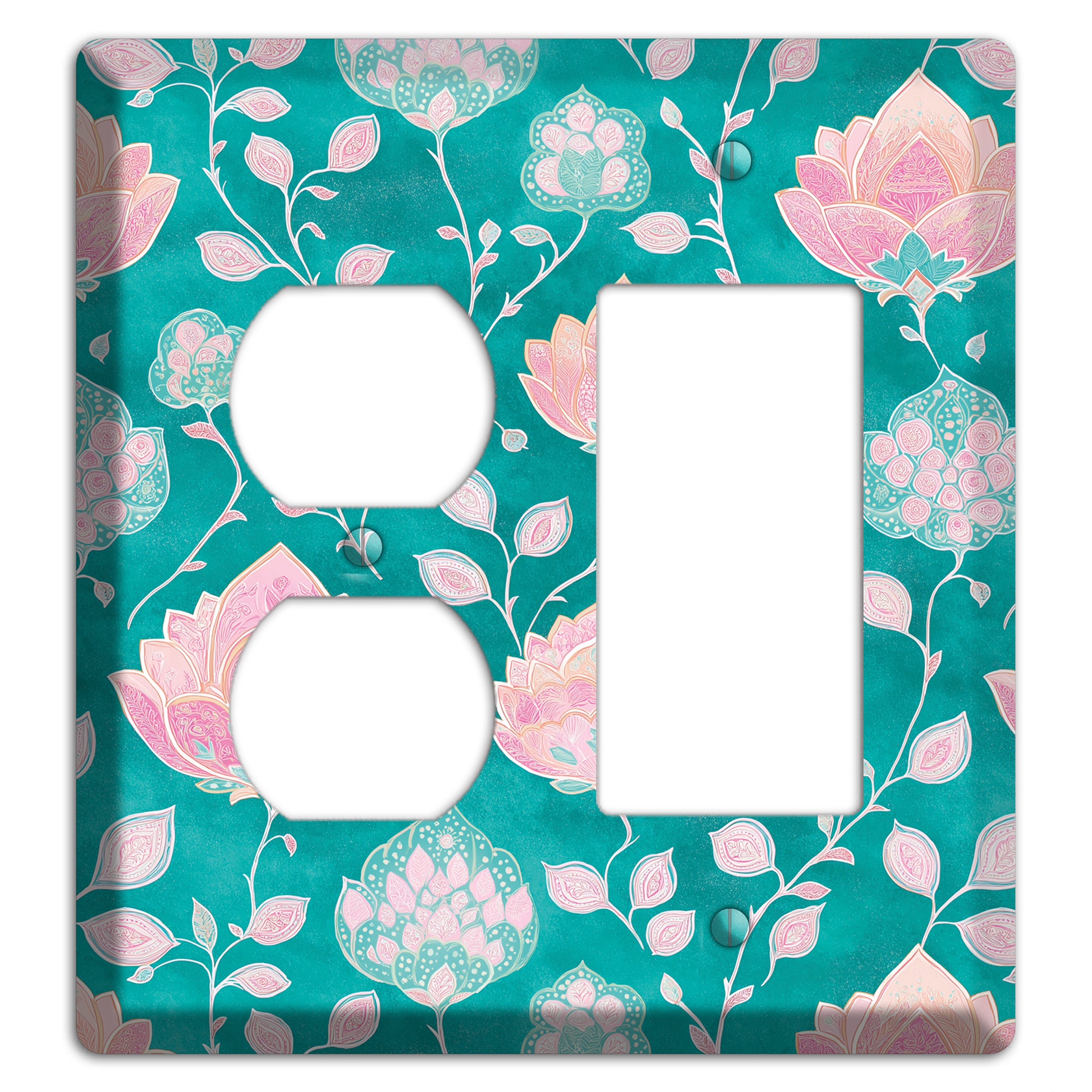 Lotus Garden Bloom Duplex / Rocker Wallplate