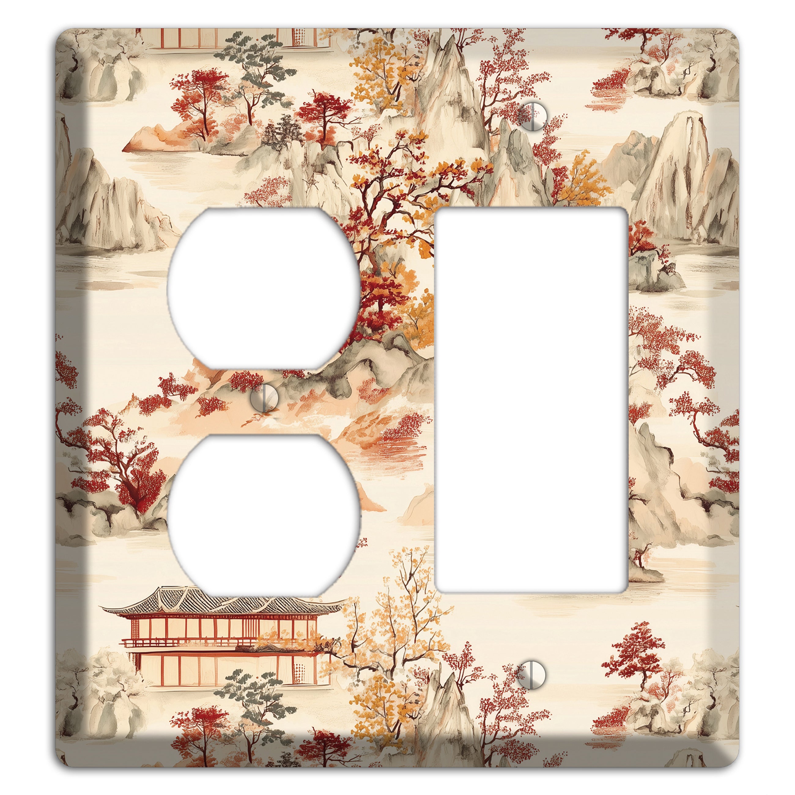 Mountain Autumn Reverie Duplex / Rocker Wallplate