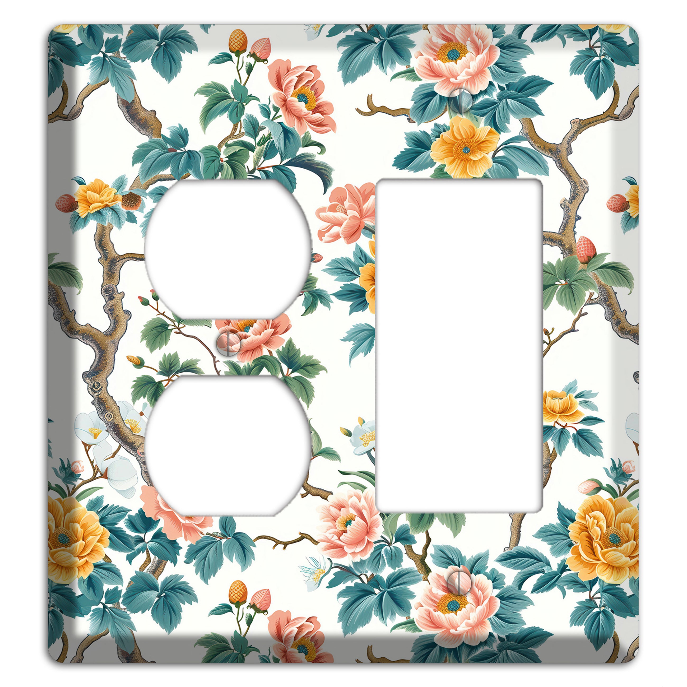 Blossom & Bough Duplex / Rocker Wallplate