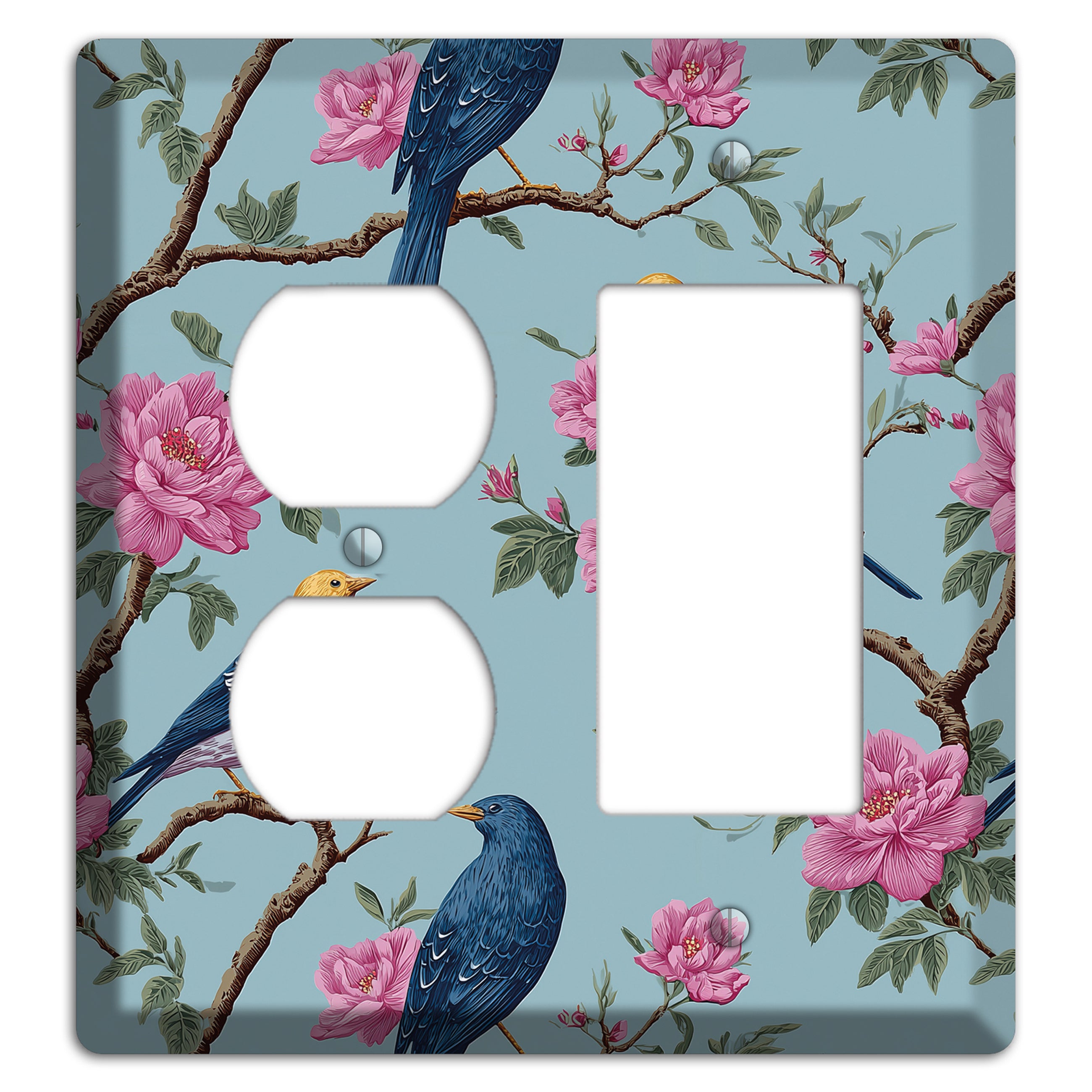 Blossom & Wing Duplex / Rocker Wallplate