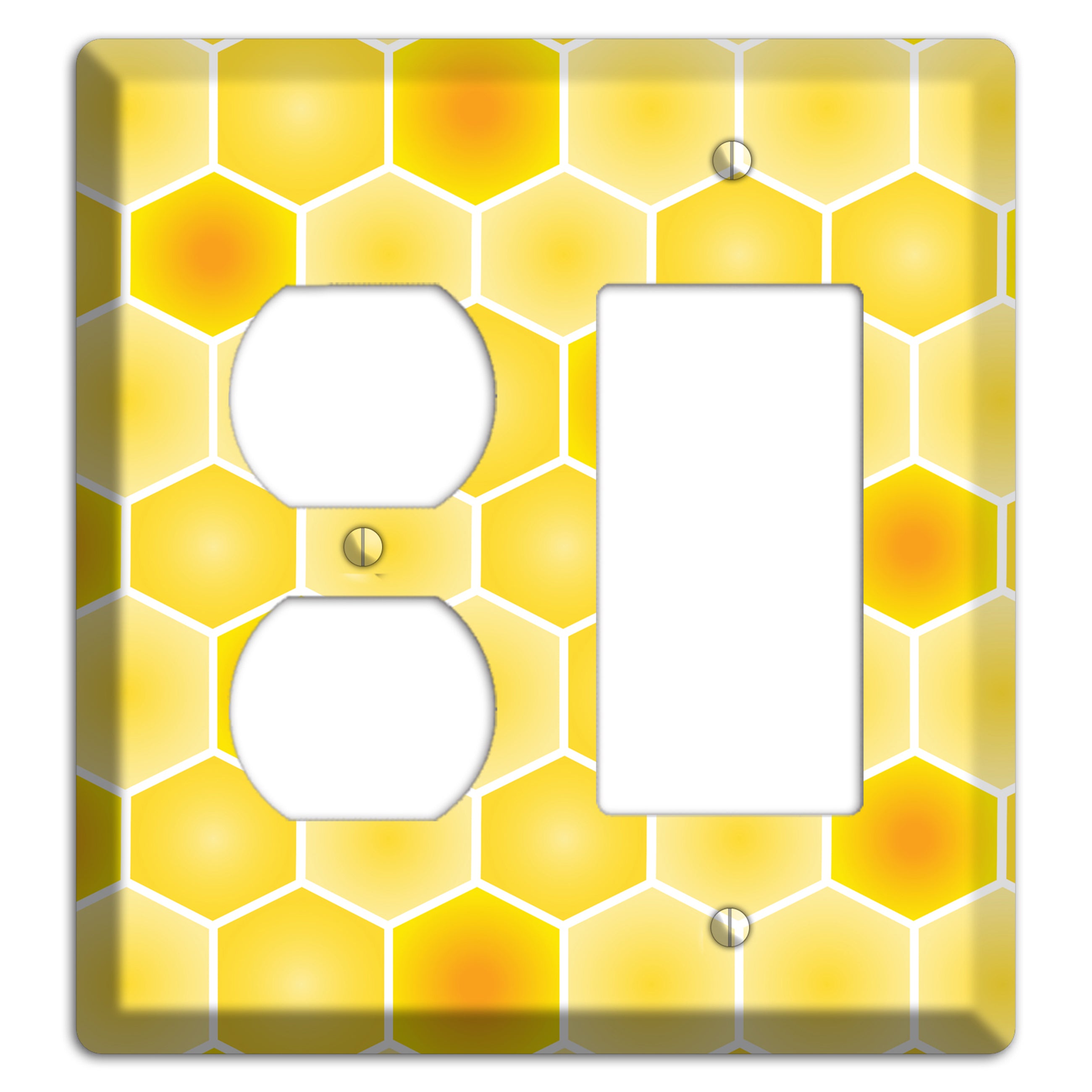 Liquid Gold Lattice Duplex / Rocker Wallplate