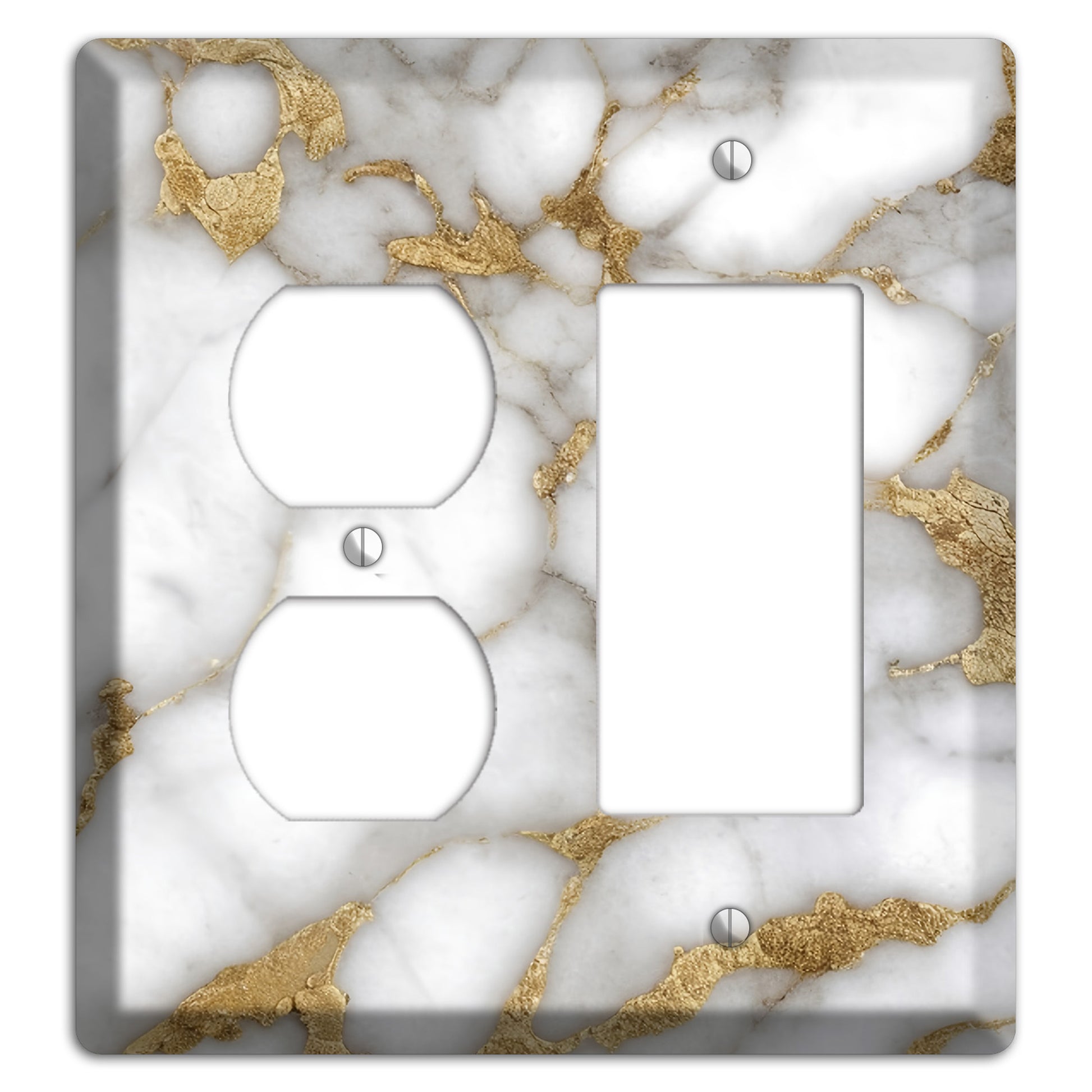 Twine Marble Duplex / Rocker Wallplate