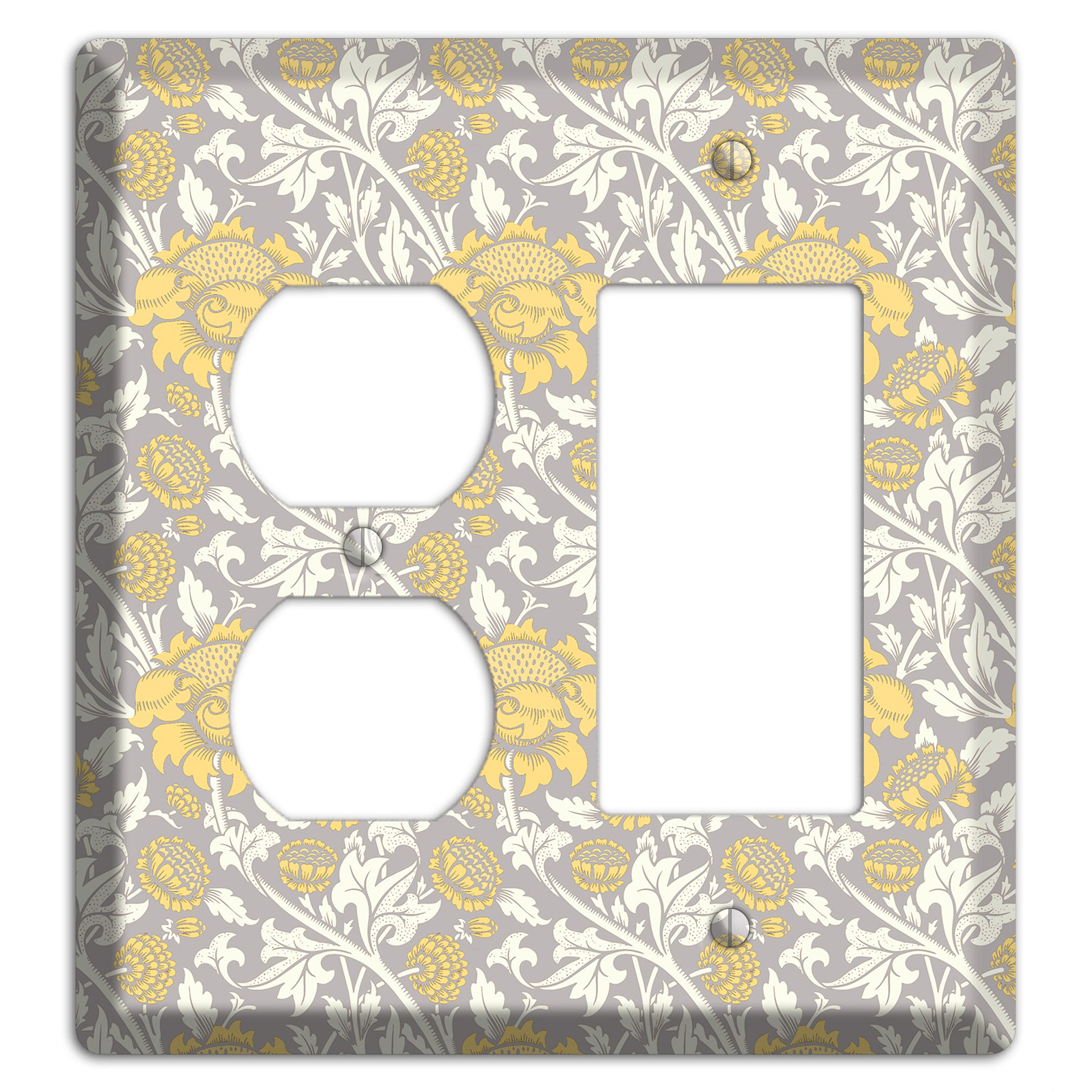 Golden Peony Lace Duplex / Rocker Wallplate