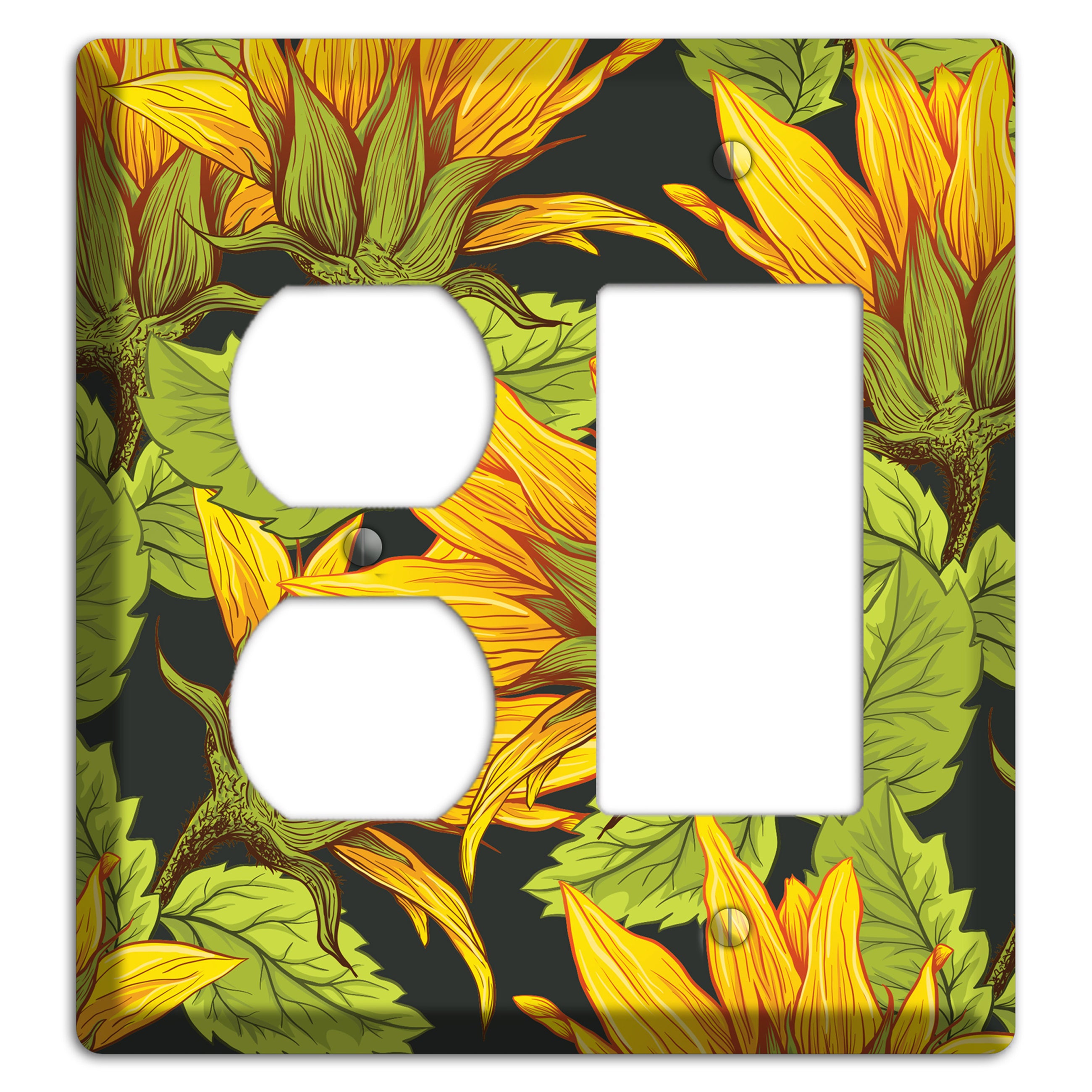 Gilded Bloom Tangle Duplex / Rocker Wallplate