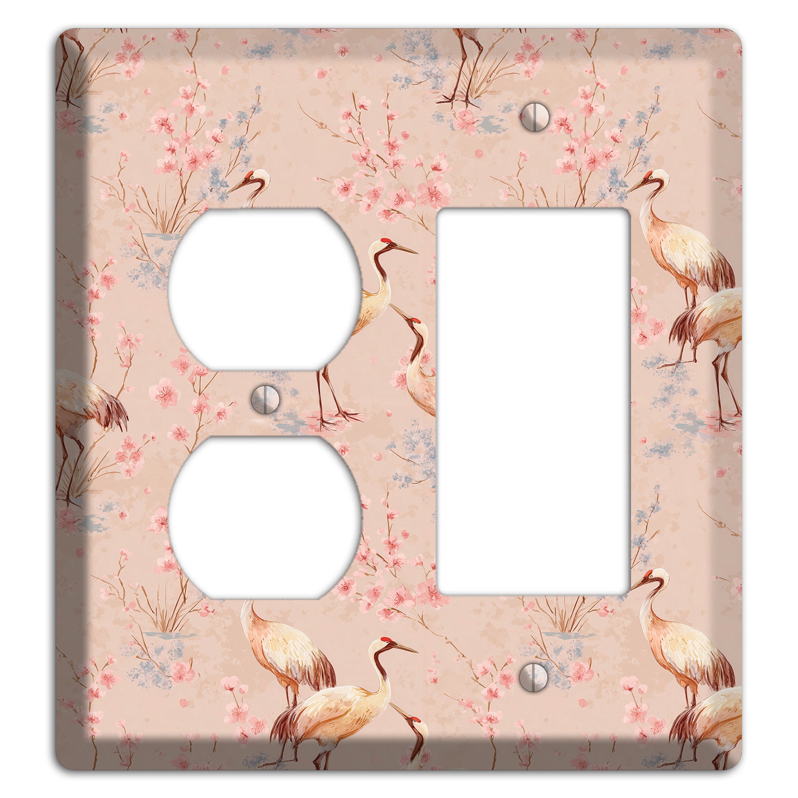 Blush Sakura Passage Duplex / Rocker Wallplate