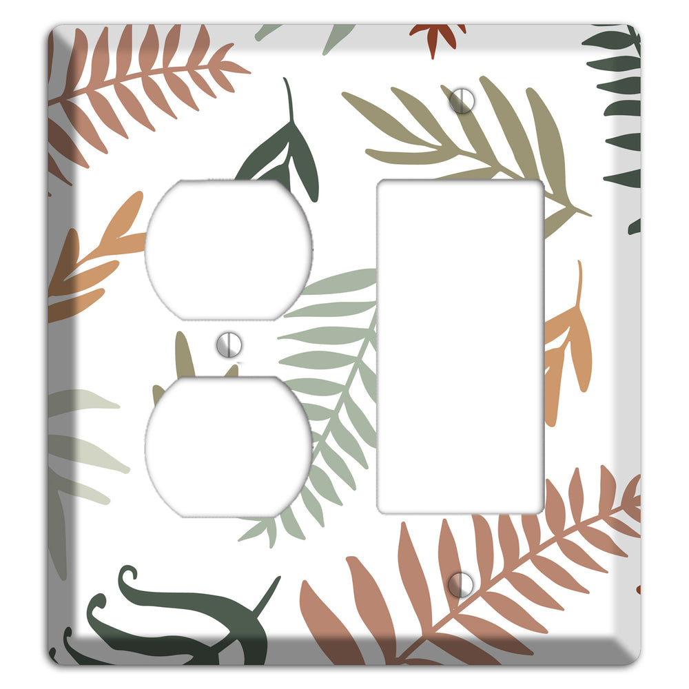 Foliage Adrift Duplex / Rocker Wallplate