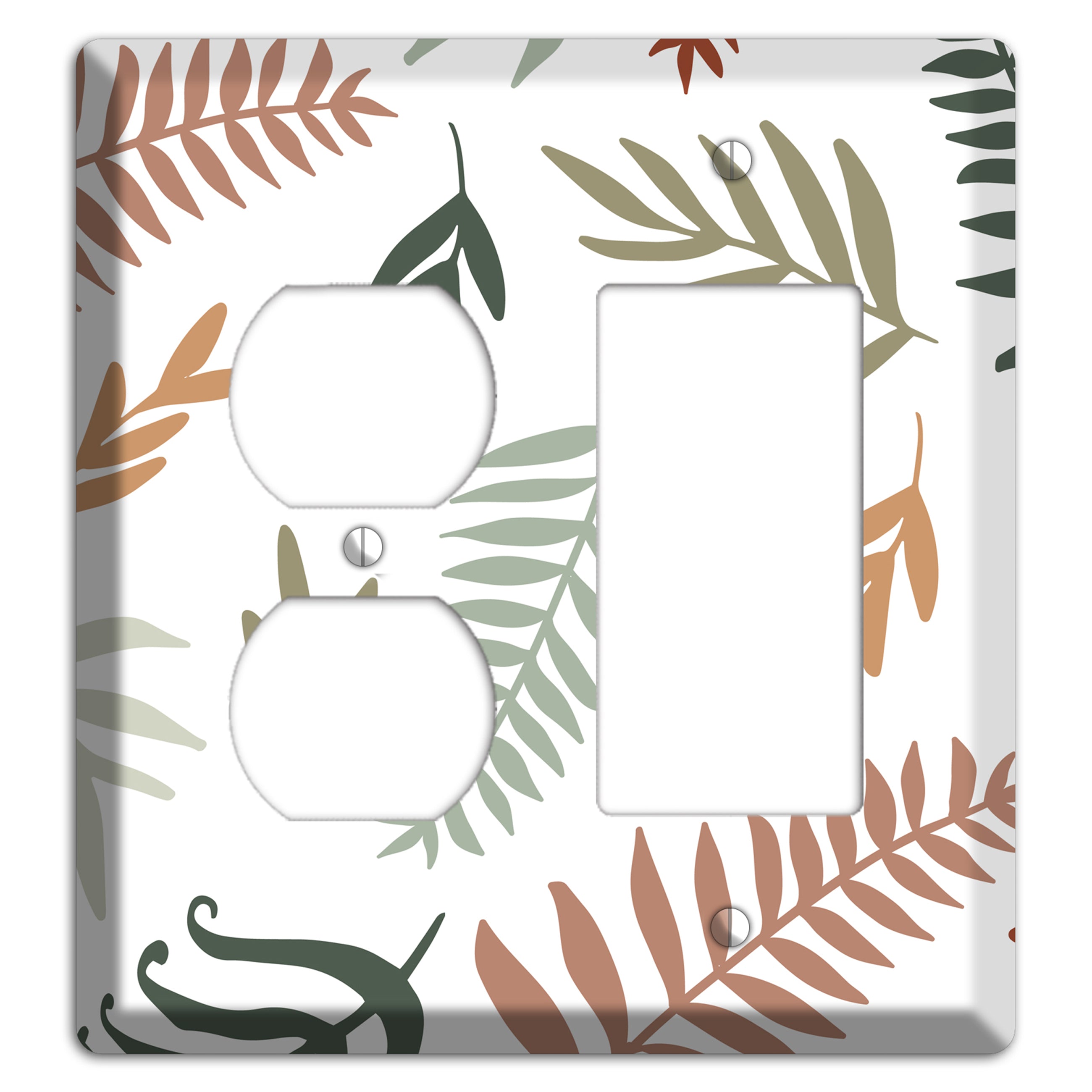 Foliage Adrift Duplex / Rocker Wallplate