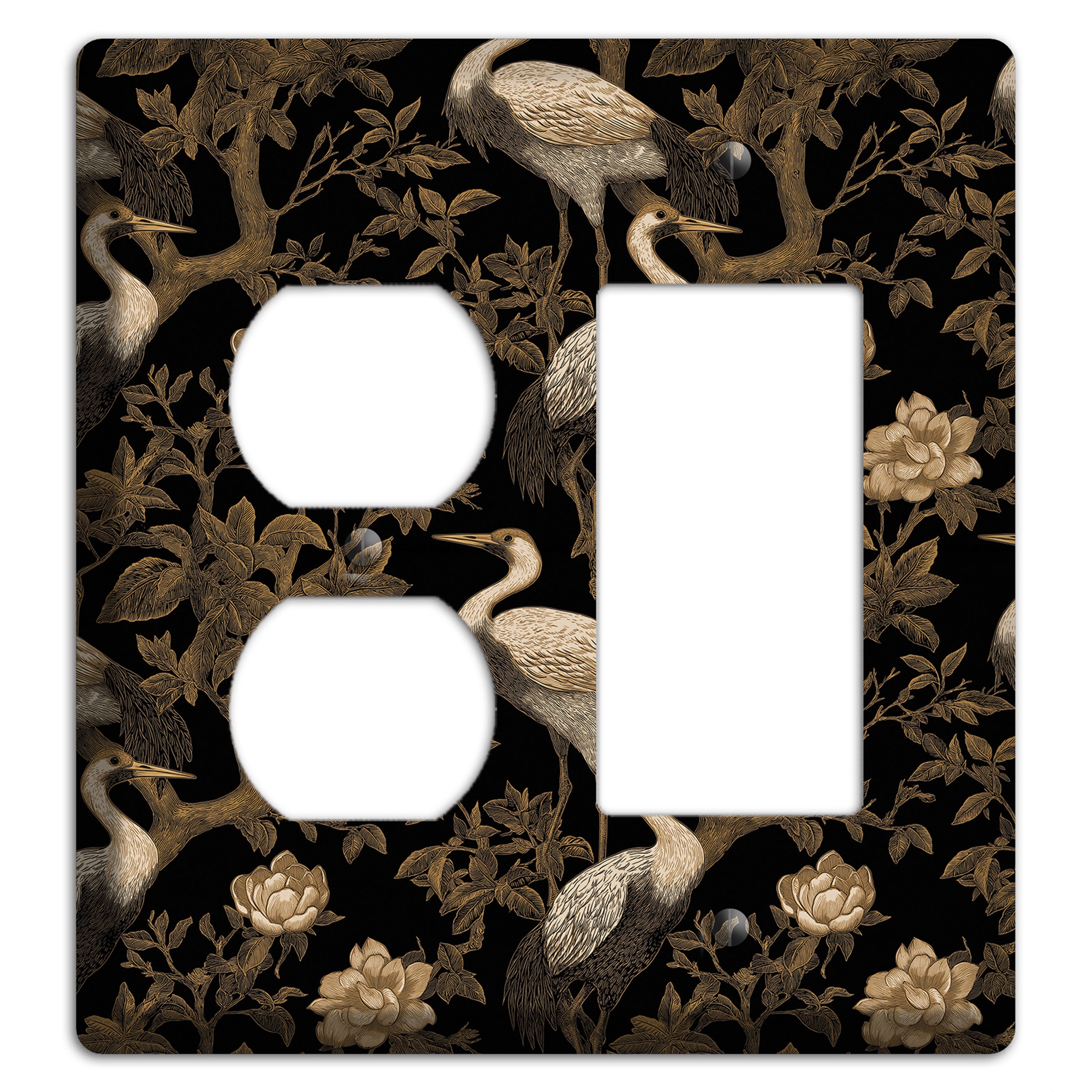 Obsidian Heron Dusk Duplex / Rocker Wallplate