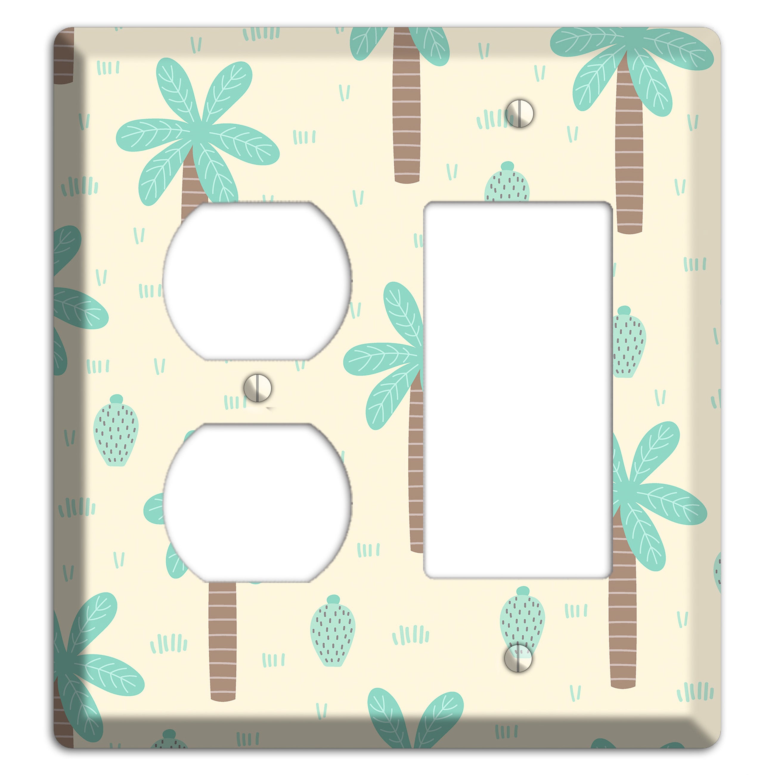 Dino Palmscape Duplex / Rocker Wallplate