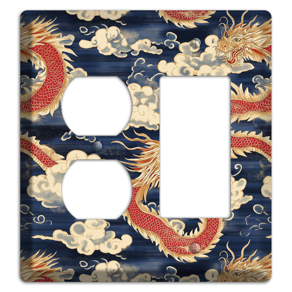 Sovereign Sky Dragons Duplex / Rocker Wallplate