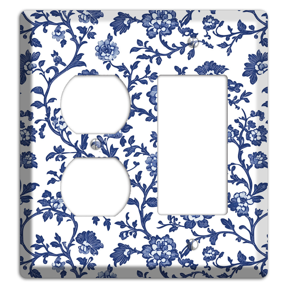 Porcelain Vine Reverie Duplex / Rocker Wallplate