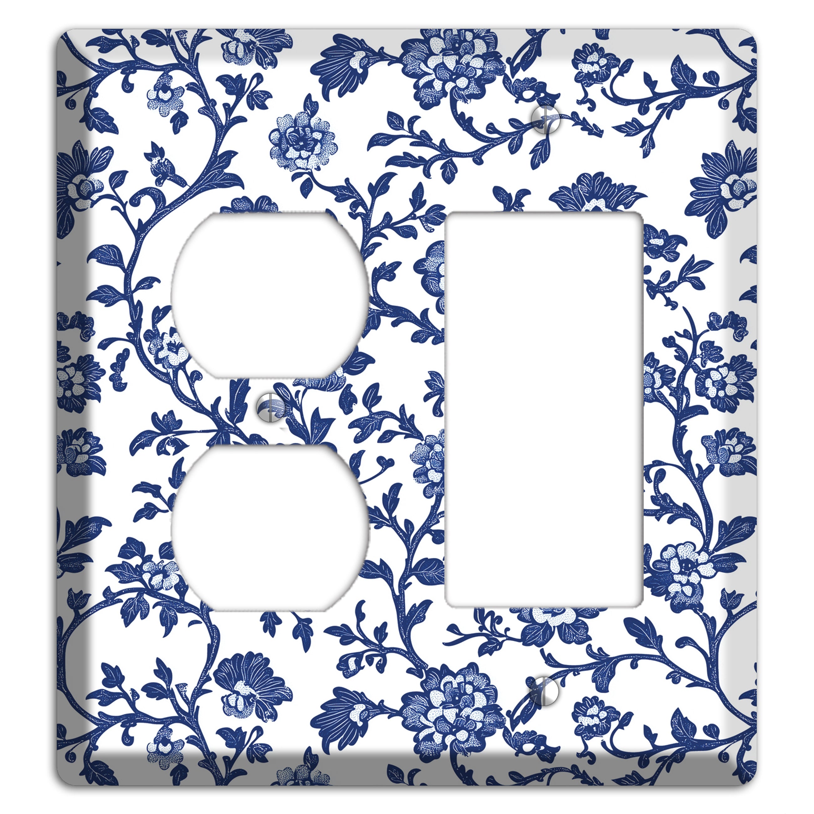 Porcelain Vine Reverie Duplex / Rocker Wallplate