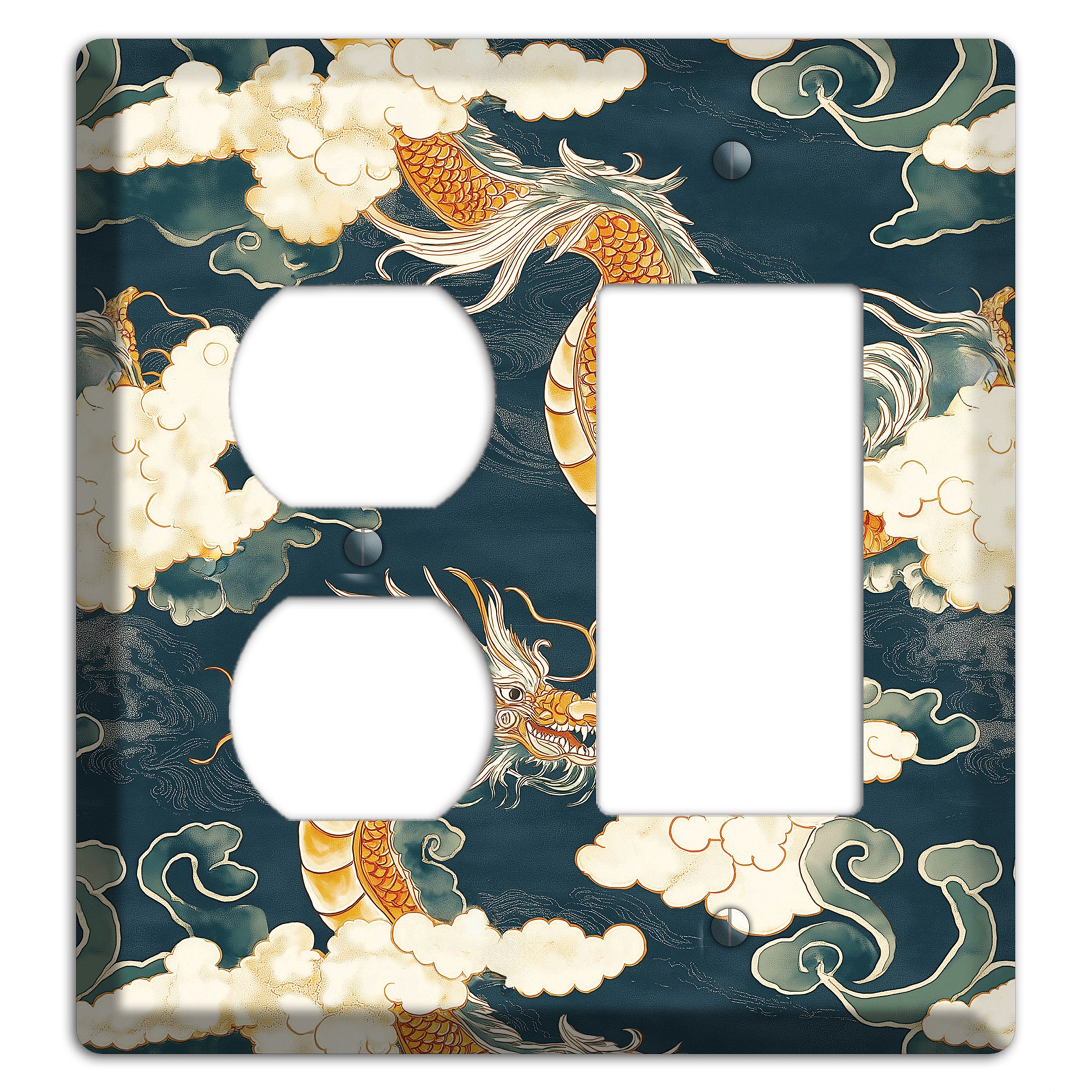 Celestial Serpent Sky Duplex / Rocker Wallplate