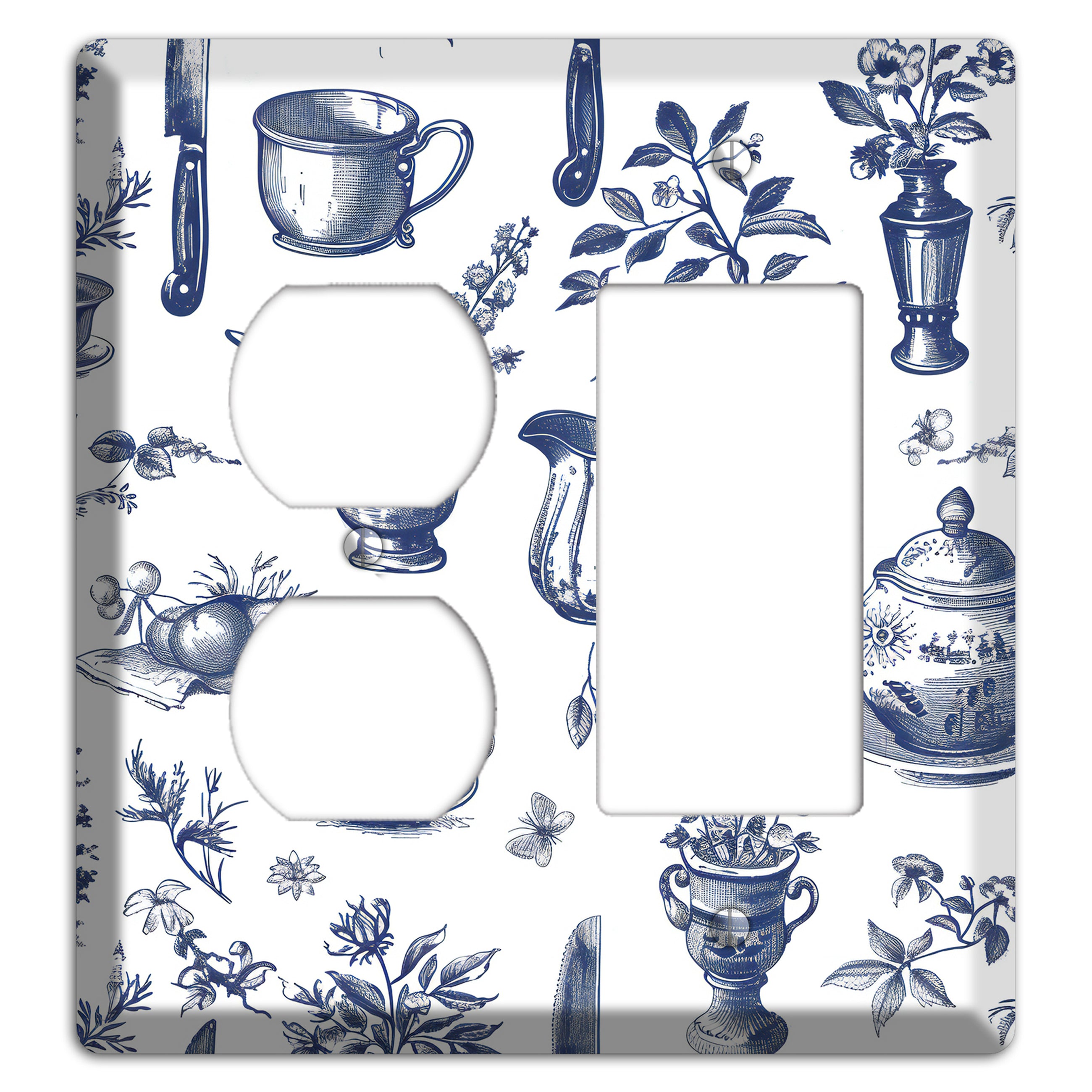 Pantry & Petals Duplex / Rocker Wallplate