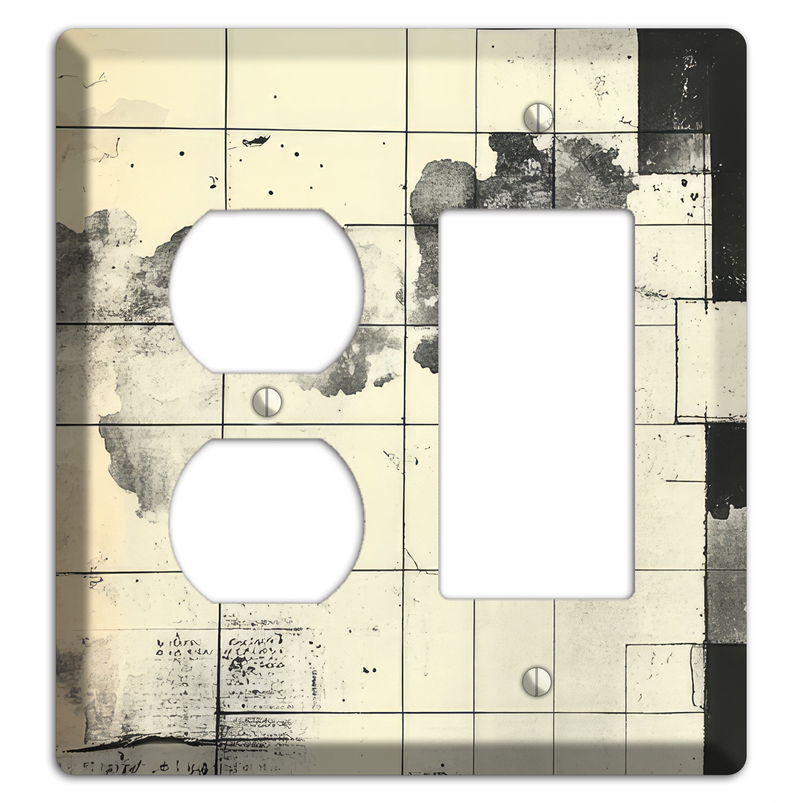 Fractured Cartography Duplex / Rocker Wallplate