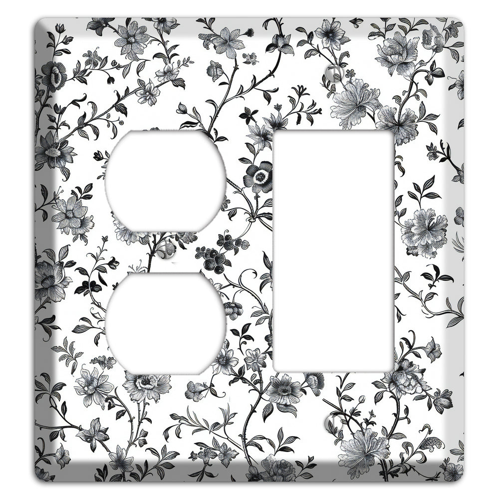Ink & Ivory Thicket Duplex / Rocker Wallplate