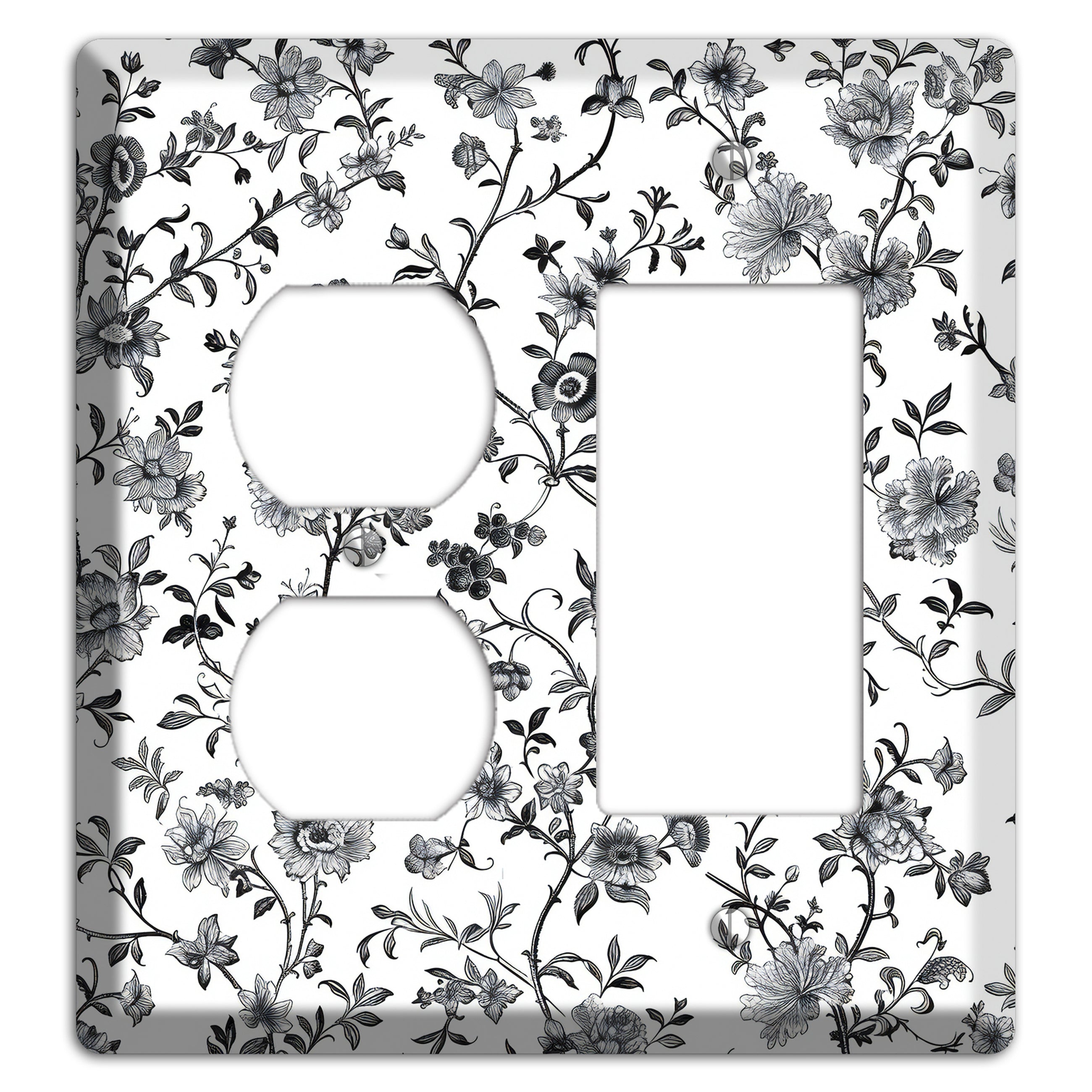 Ink & Ivory Thicket Duplex / Rocker Wallplate