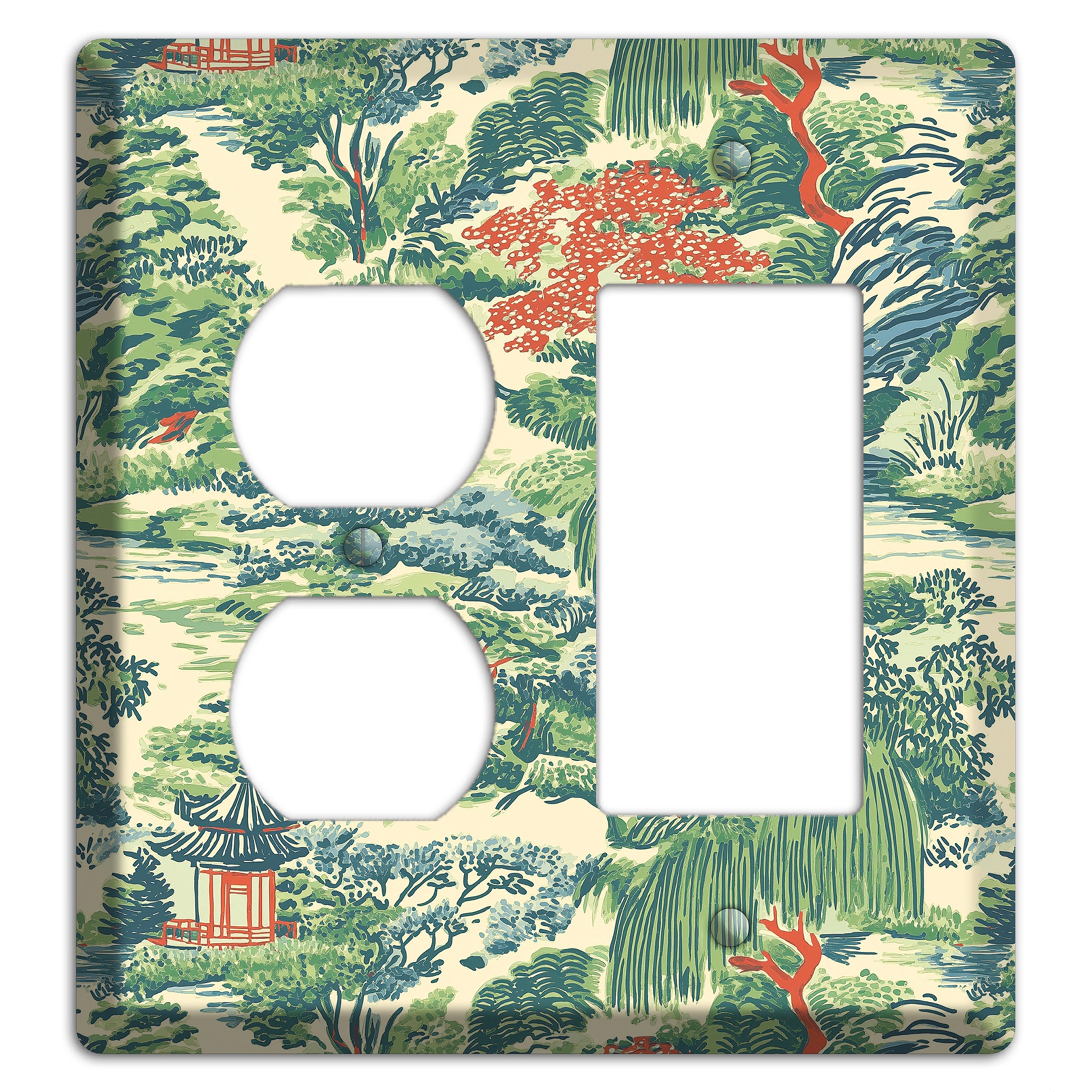 Pavilion & Willow Duplex / Rocker Wallplate