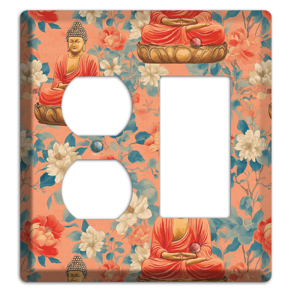Lotus & Coral Duplex / Rocker Wallplate