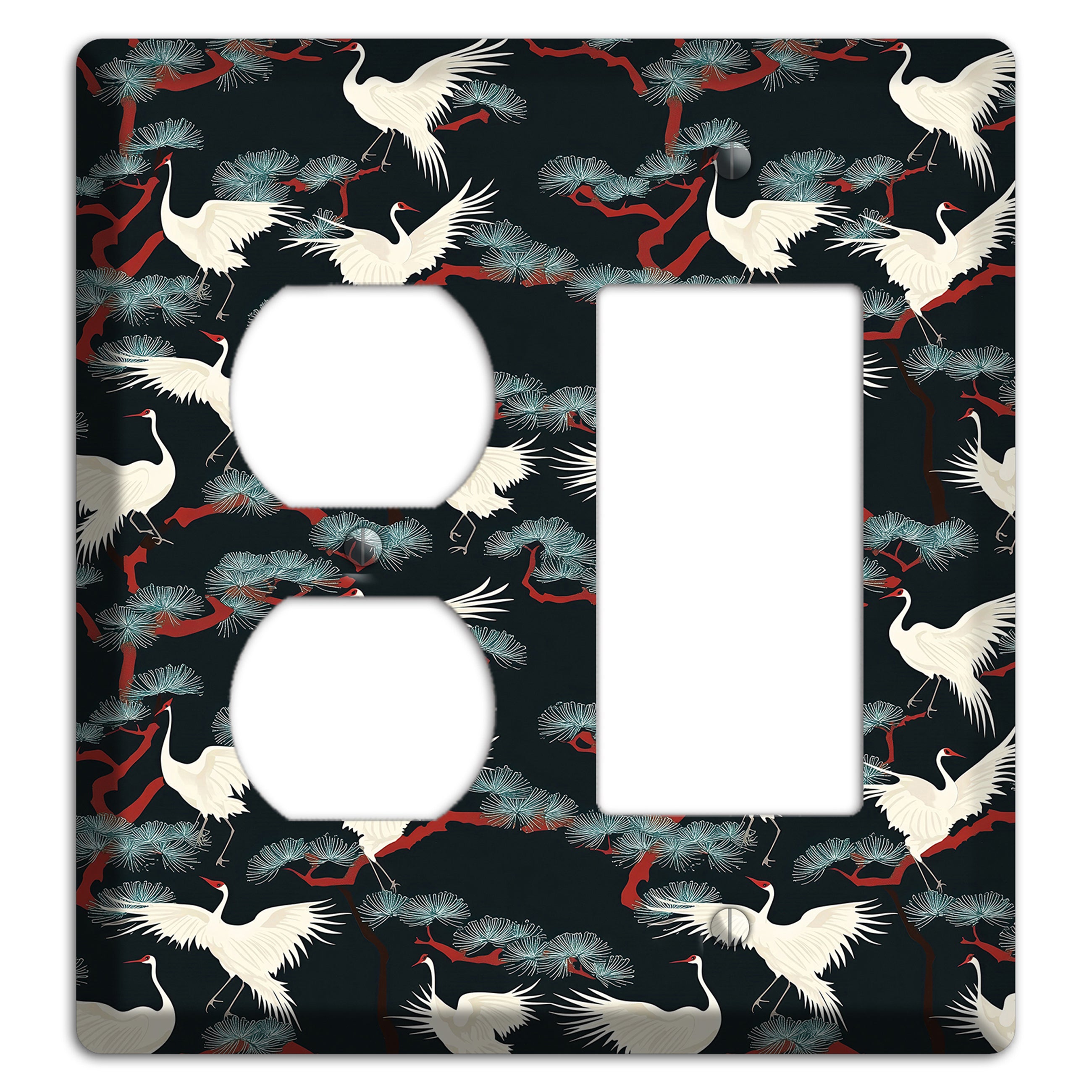 Obsidian Pine Vigil Duplex / Rocker Wallplate