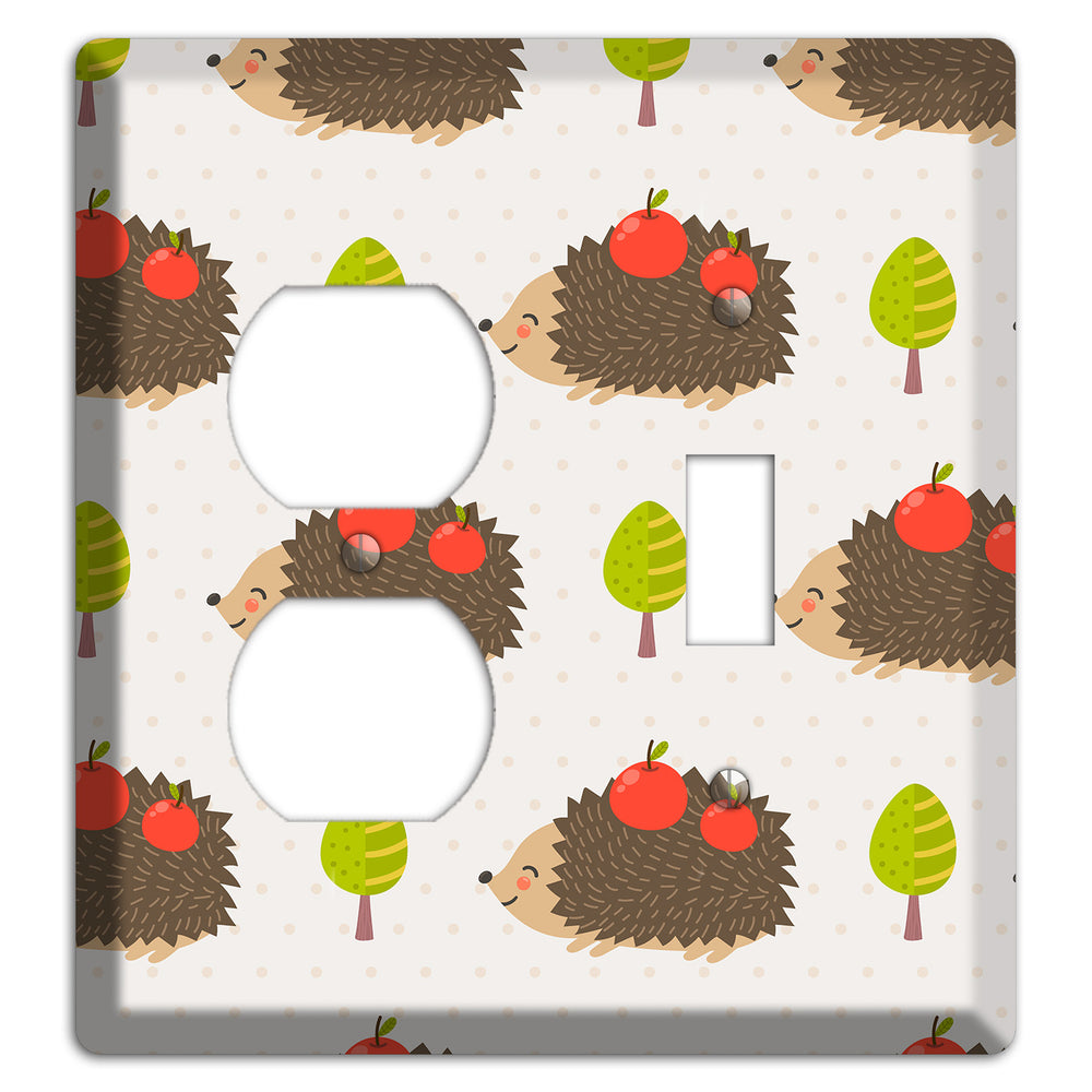 Hedgehog Harvest Duplex / Toggle Wallplate