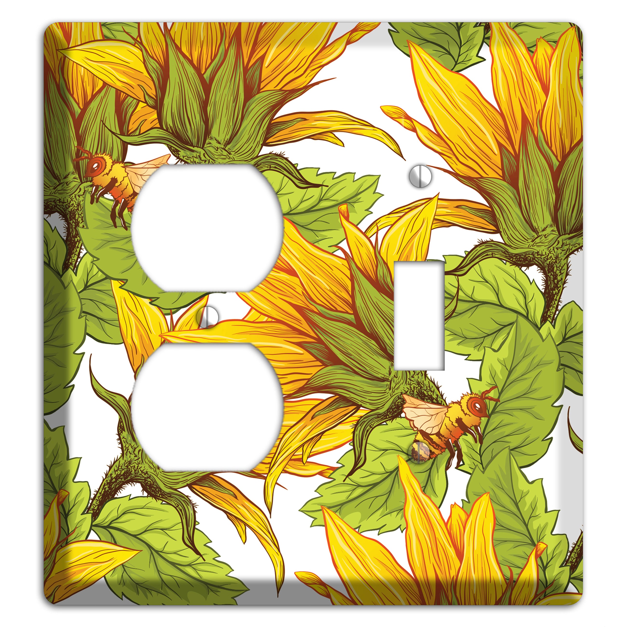 Pollen & Wings Duplex / Toggle Wallplate