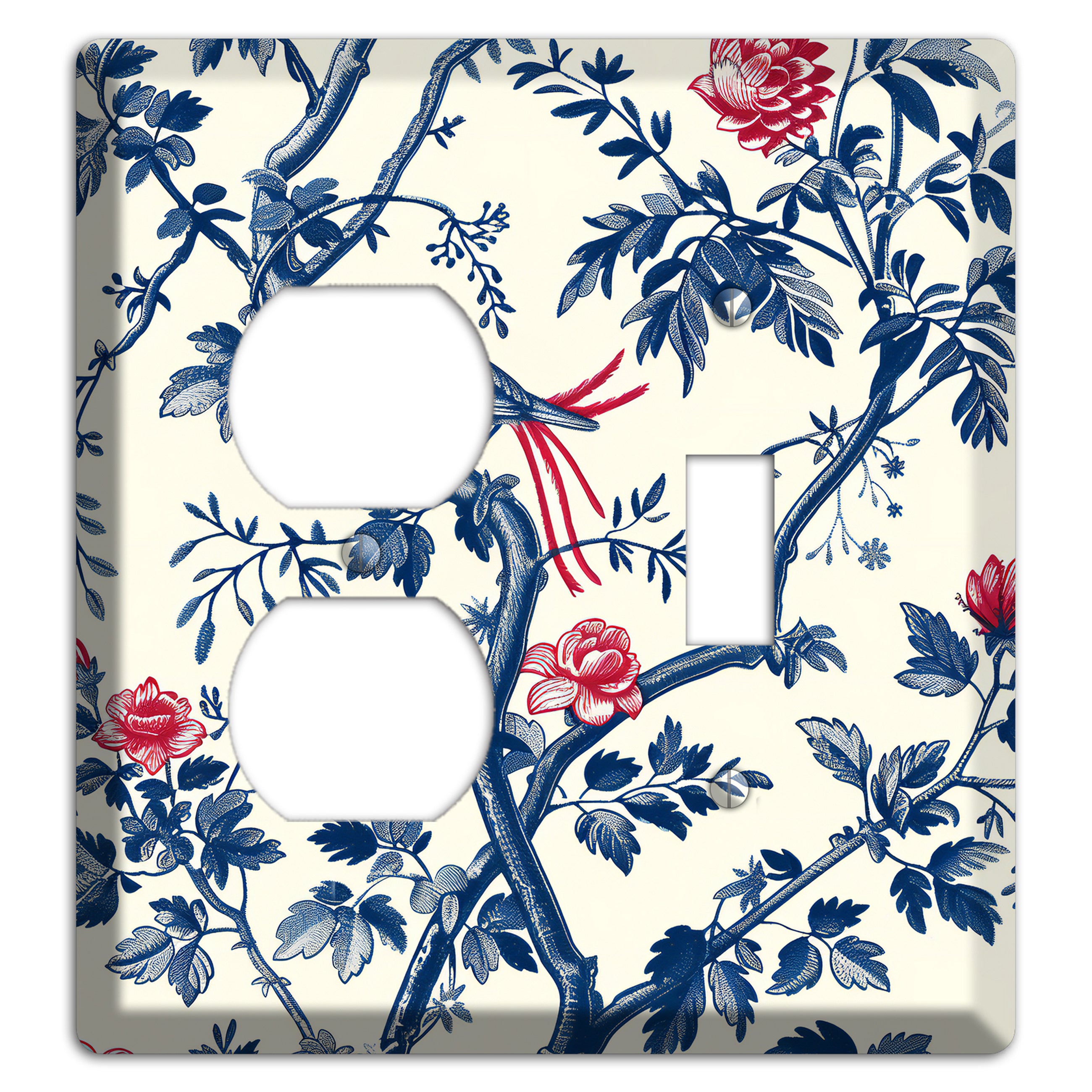 Crimson Wing Reverie Duplex / Toggle Wallplate