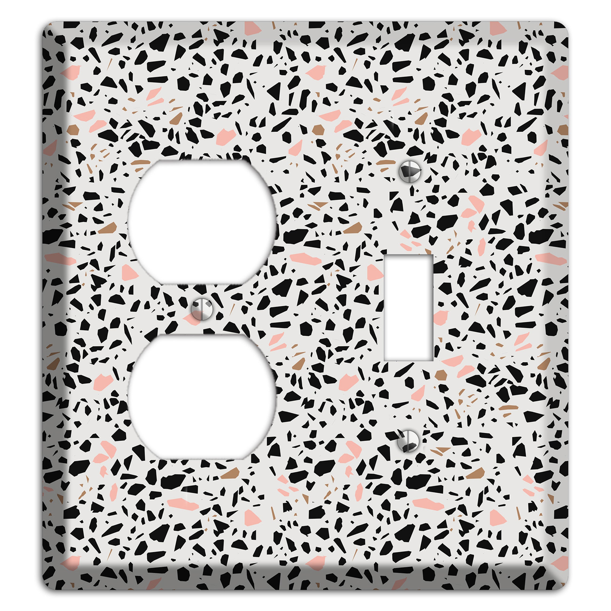 Monochrome Mix Duplex / Toggle Wallplate