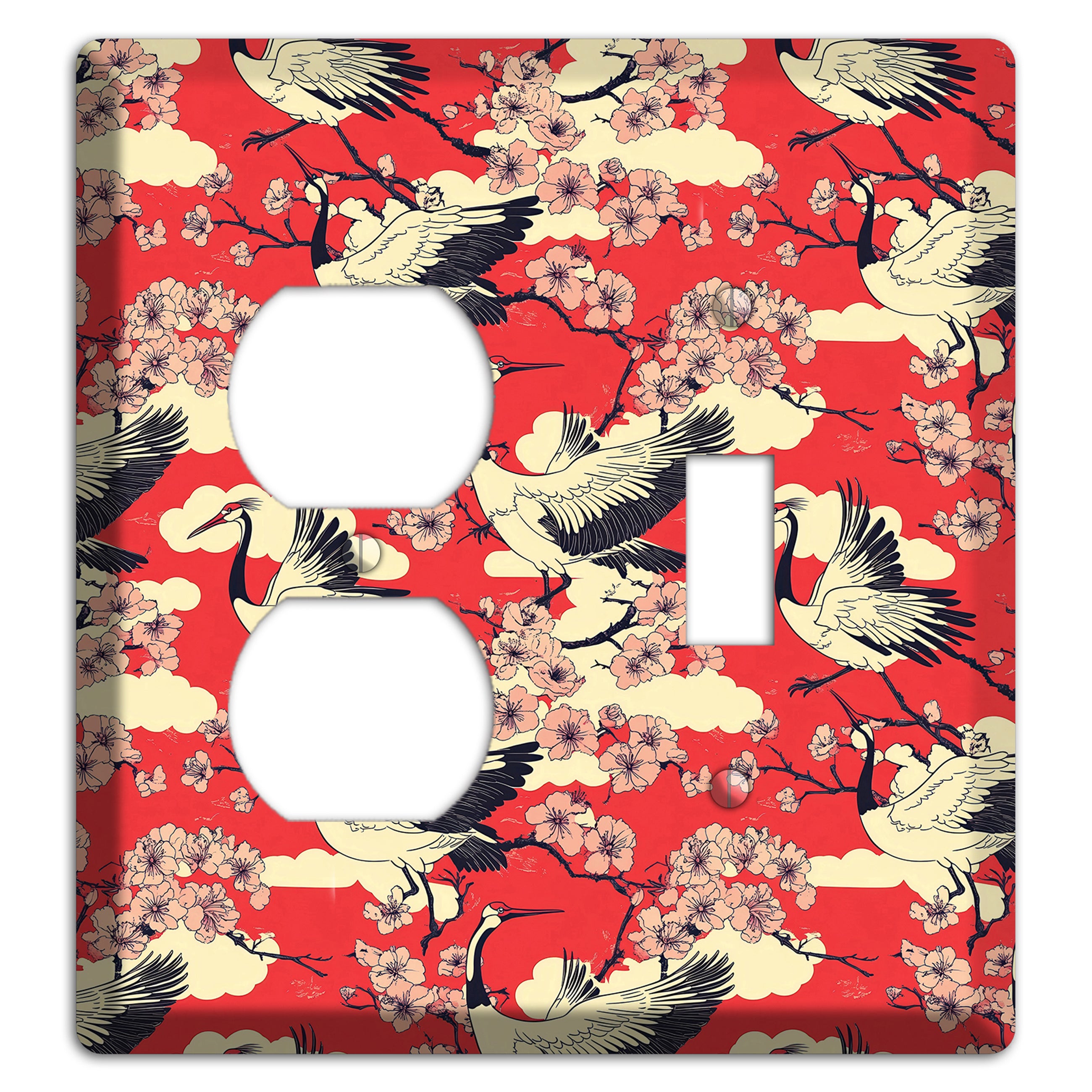 Crimson Blossom Ascent Duplex / Toggle Wallplate