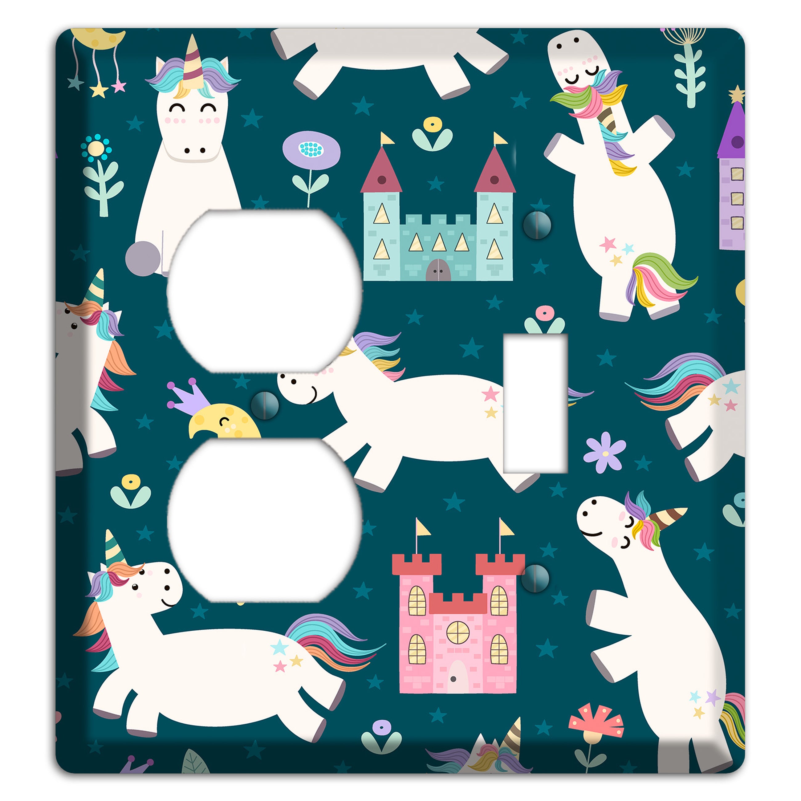 Unicorn Kingdom Duplex / Toggle Wallplate