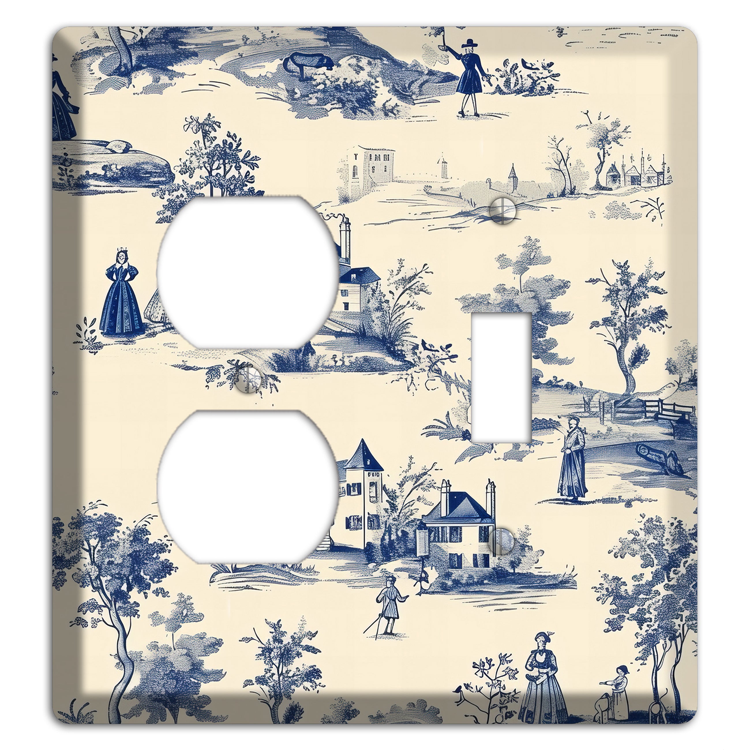 Pastoral Letter Duplex / Toggle Wallplate
