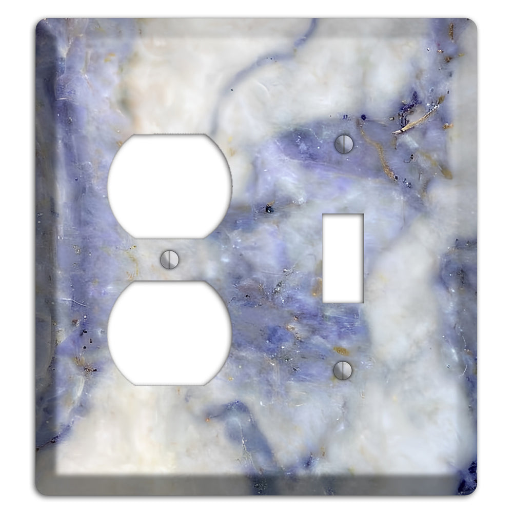 Spindle Marble Duplex / Toggle Wallplate