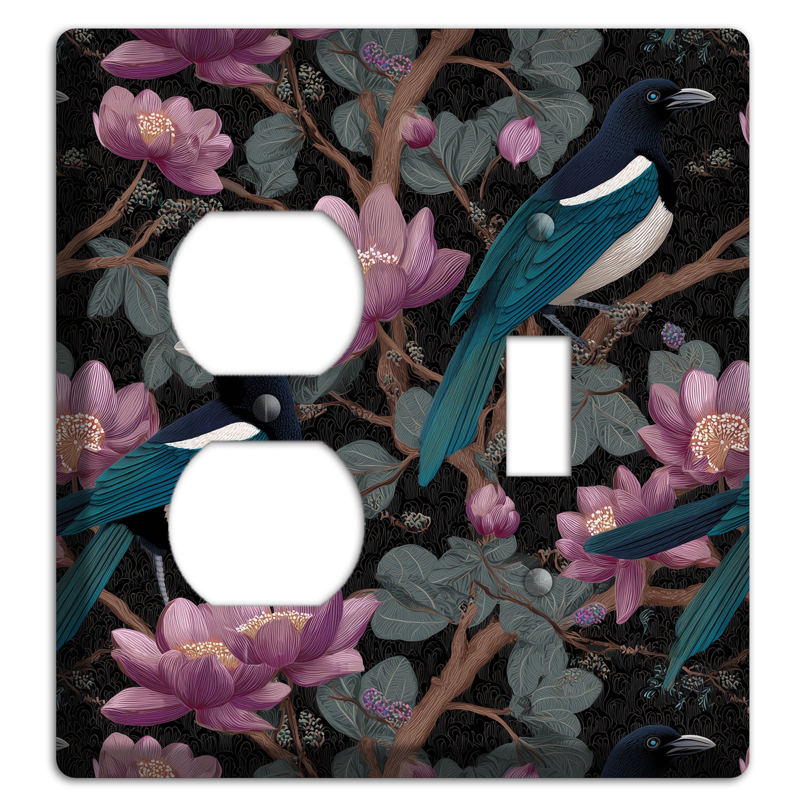 Magpie Moon Garden Duplex / Toggle Wallplate