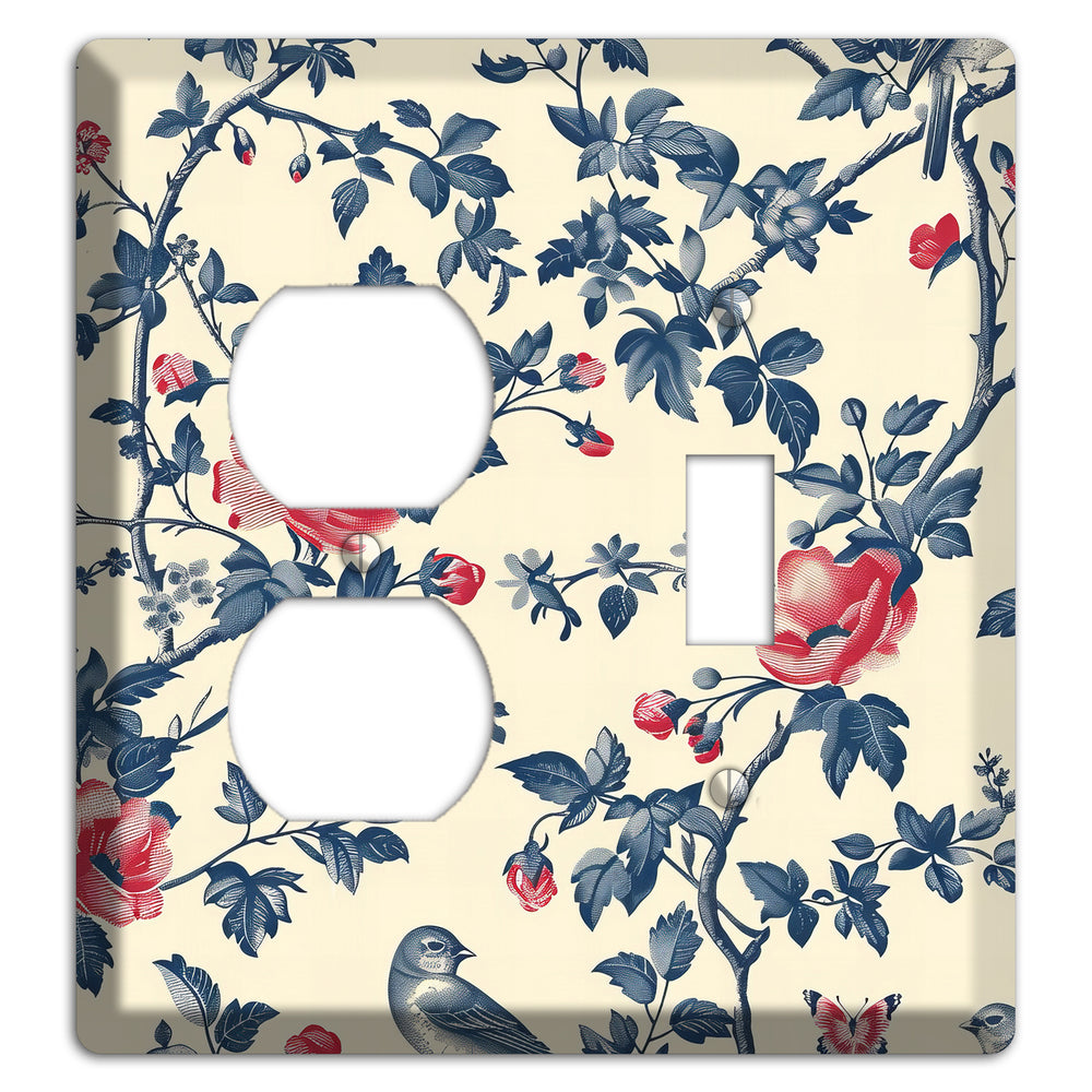 Songbirds & Thorns Duplex / Toggle Wallplate