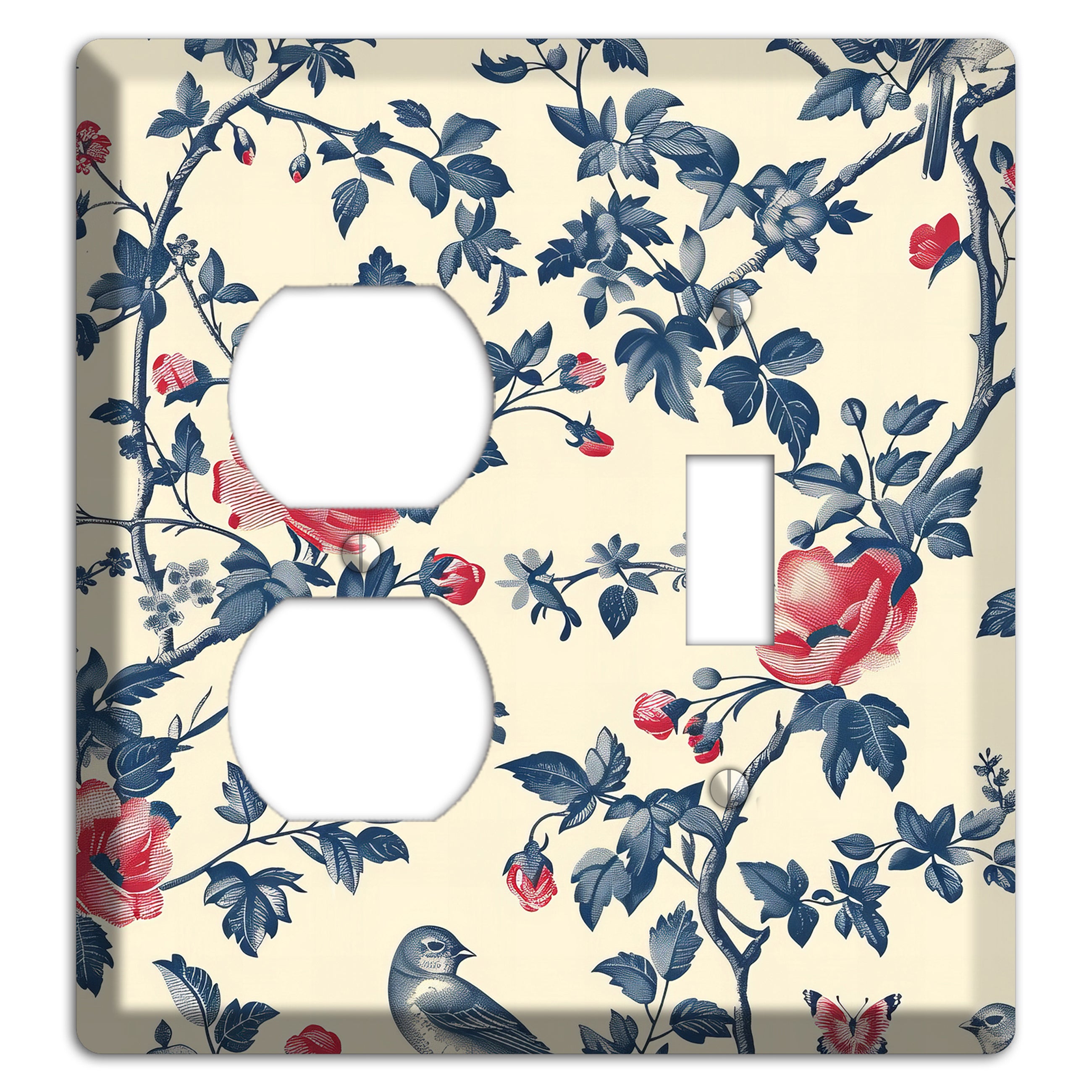 Songbirds & Thorns Duplex / Toggle Wallplate