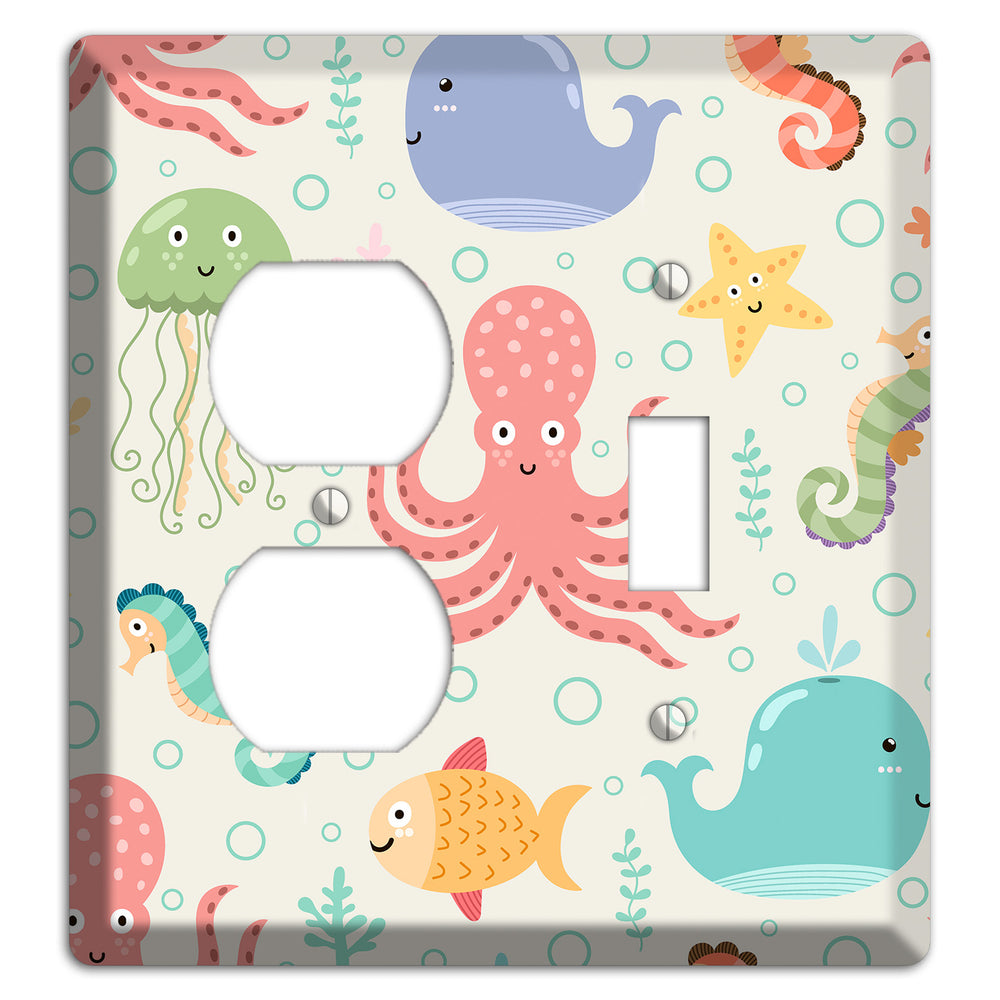 Ocean Buddies Duplex / Toggle Wallplate