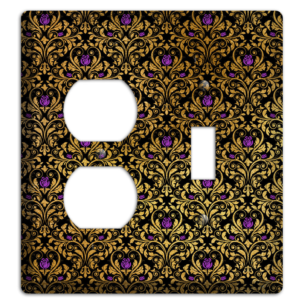 Gilded Masquerade Duplex / Toggle Wallplate