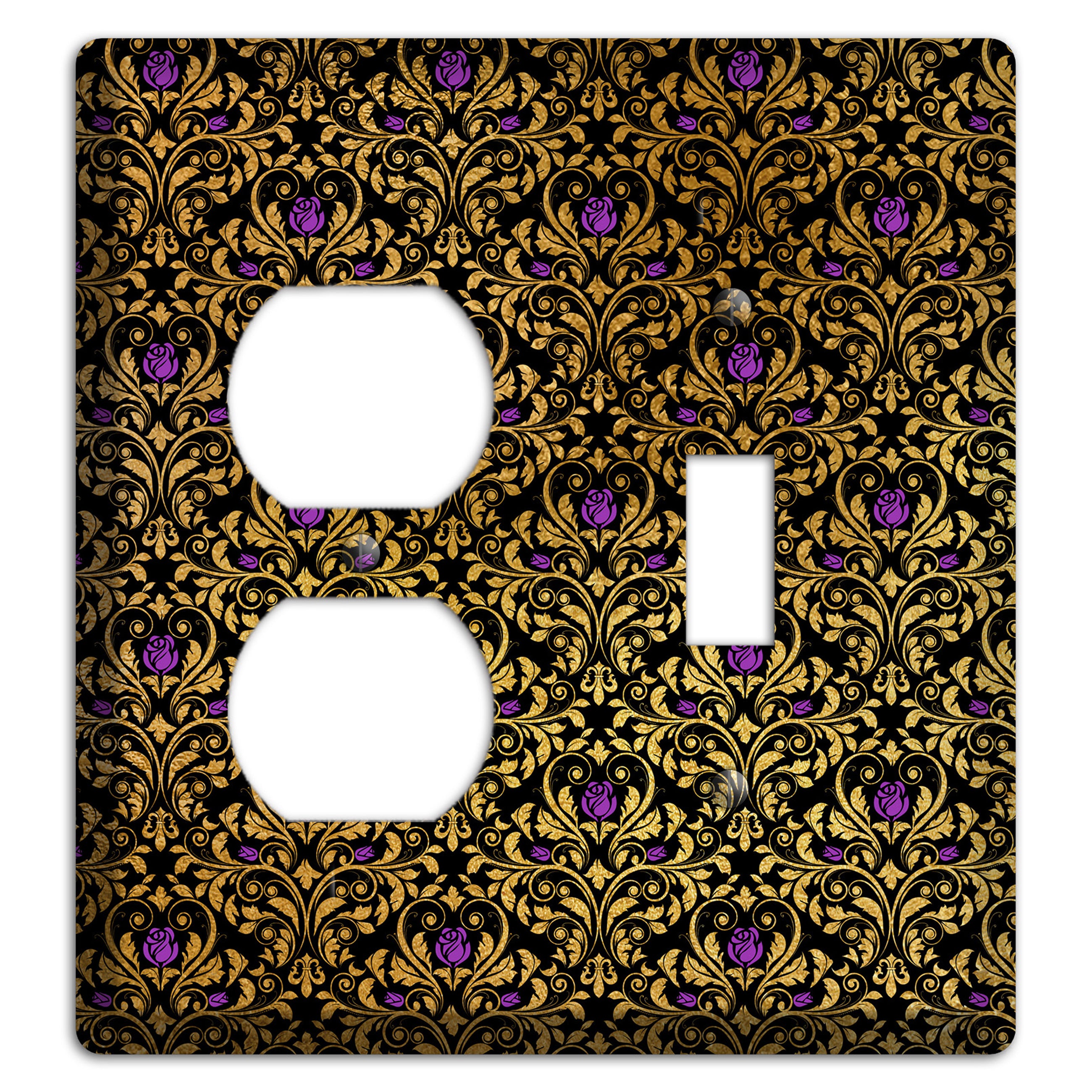 Gilded Masquerade Duplex / Toggle Wallplate