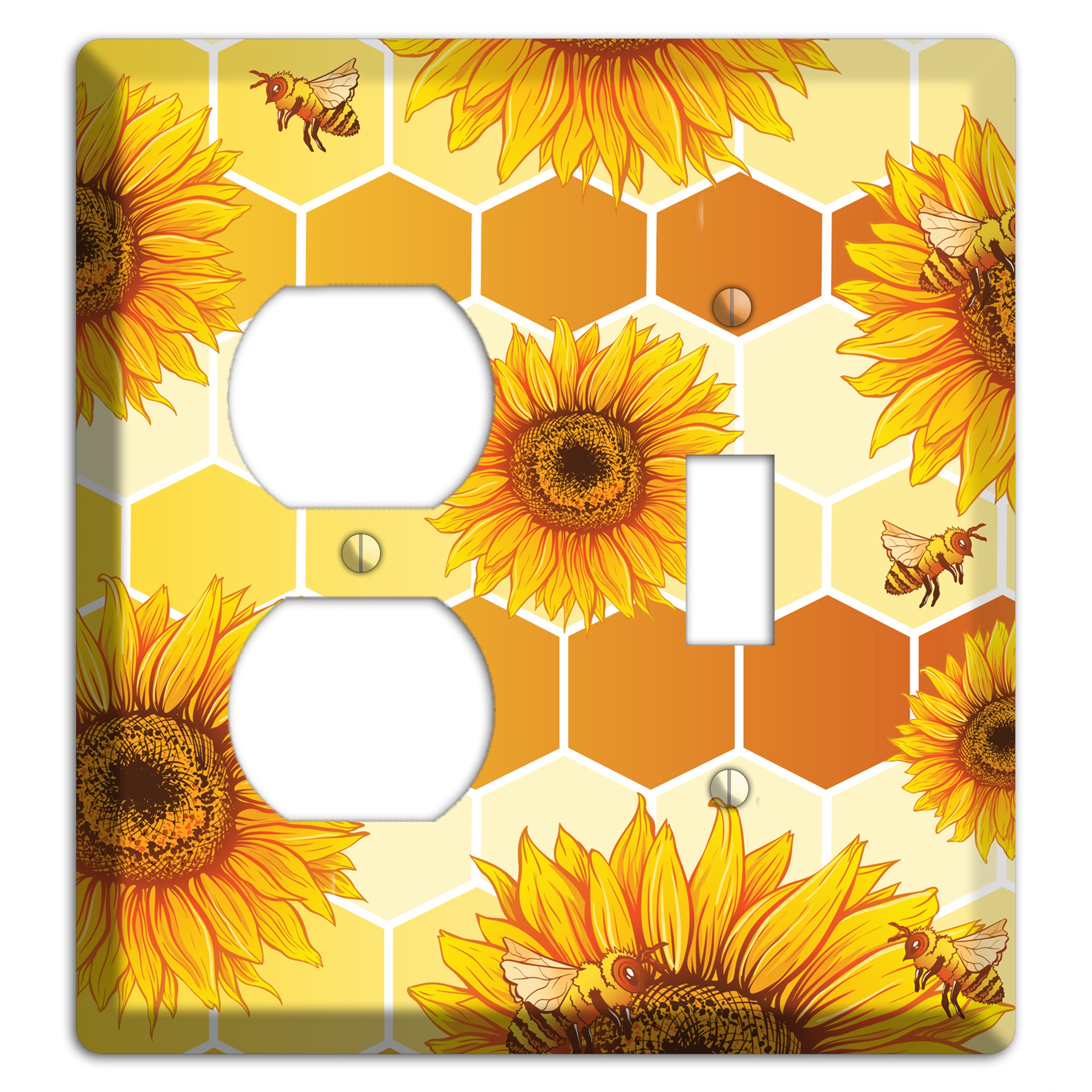 Honeycomb Solstice Duplex / Toggle Wallplate