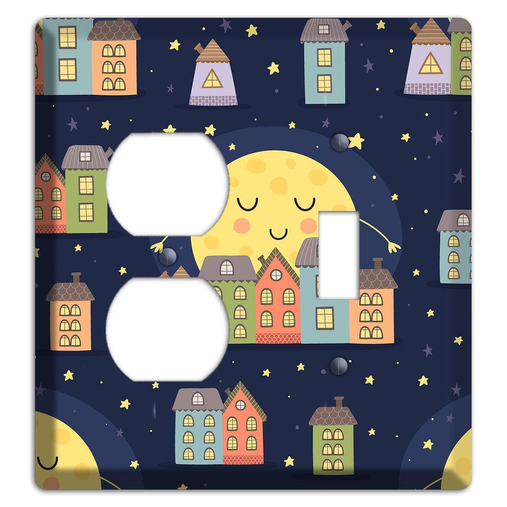 Sleepy Town Duplex / Toggle Wallplate