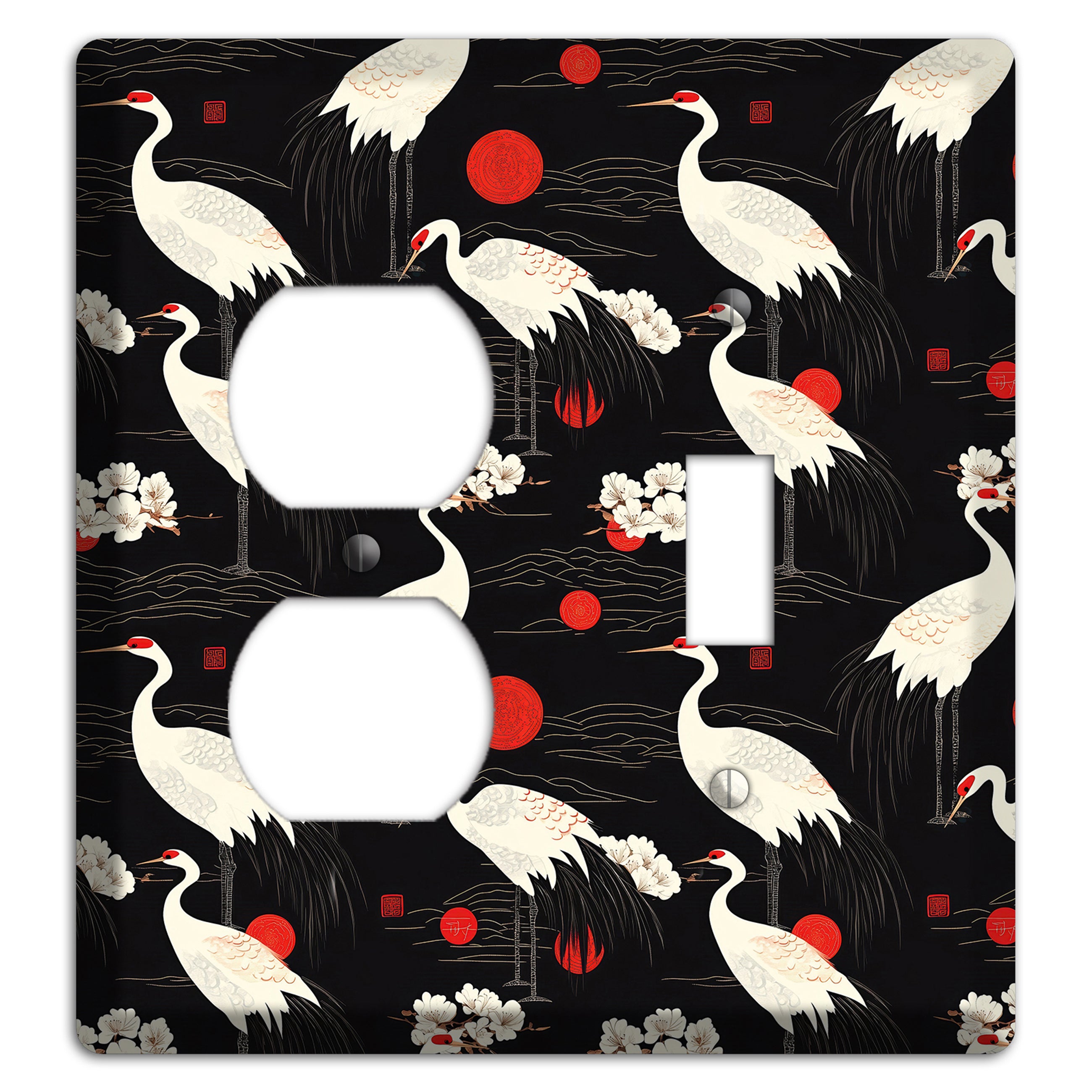 Obsidian Sun Vigil Duplex / Toggle Wallplate