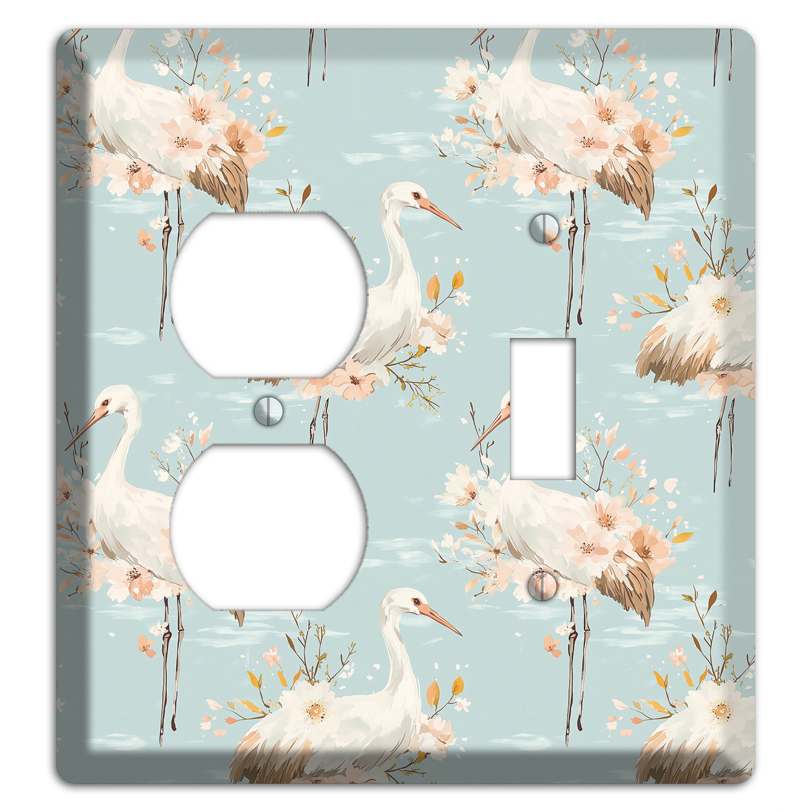 Celadon Crane Reverie Duplex / Toggle Wallplate
