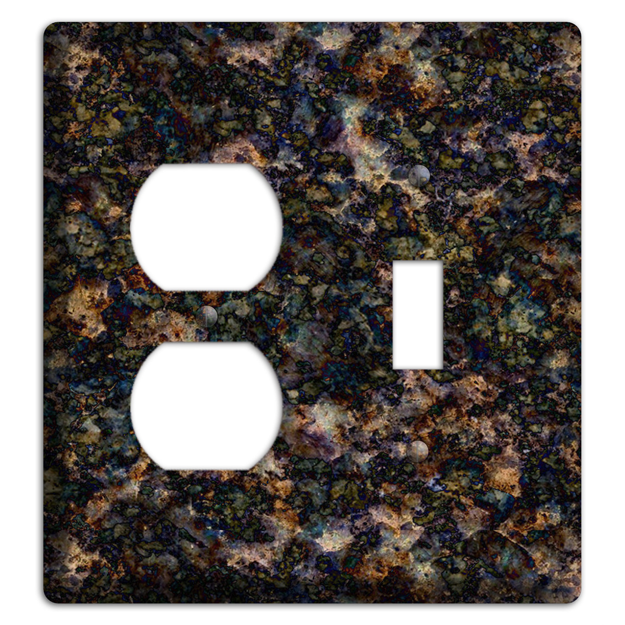 Volga Blue Granite Duplex / Toggle Wallplate