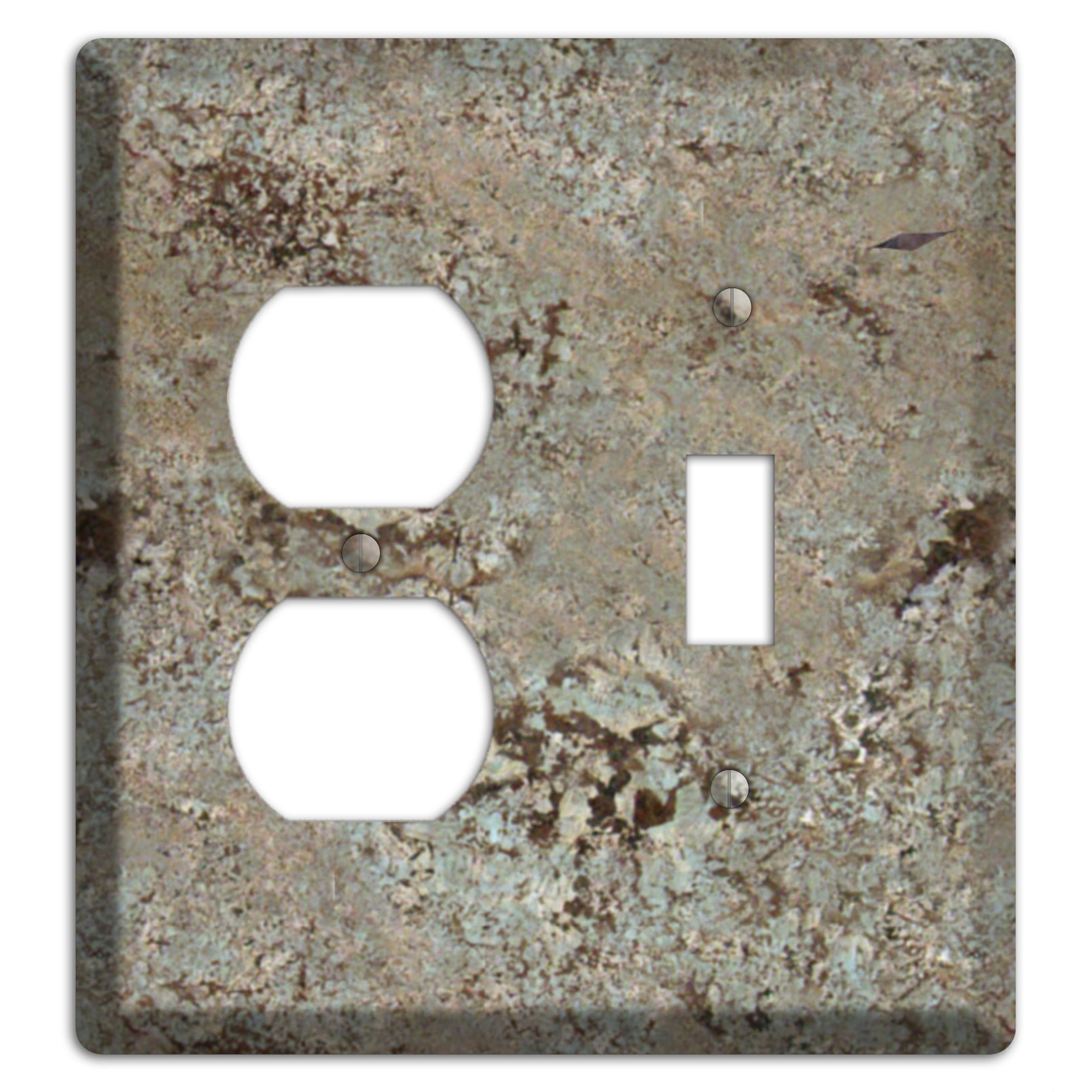 Delicatus White Granite Duplex / Toggle Wallplate