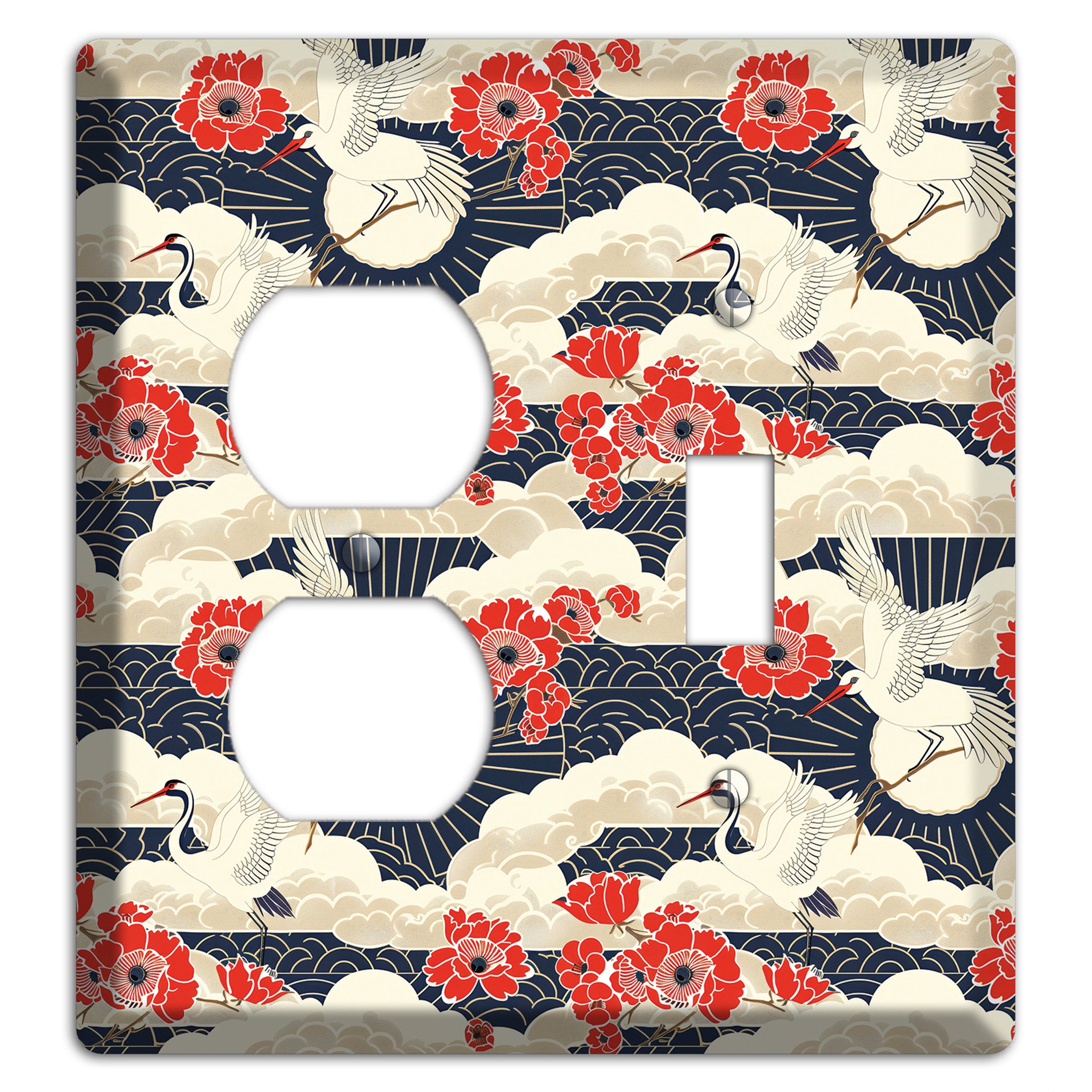 Crimson Peony Ascent Duplex / Toggle Wallplate