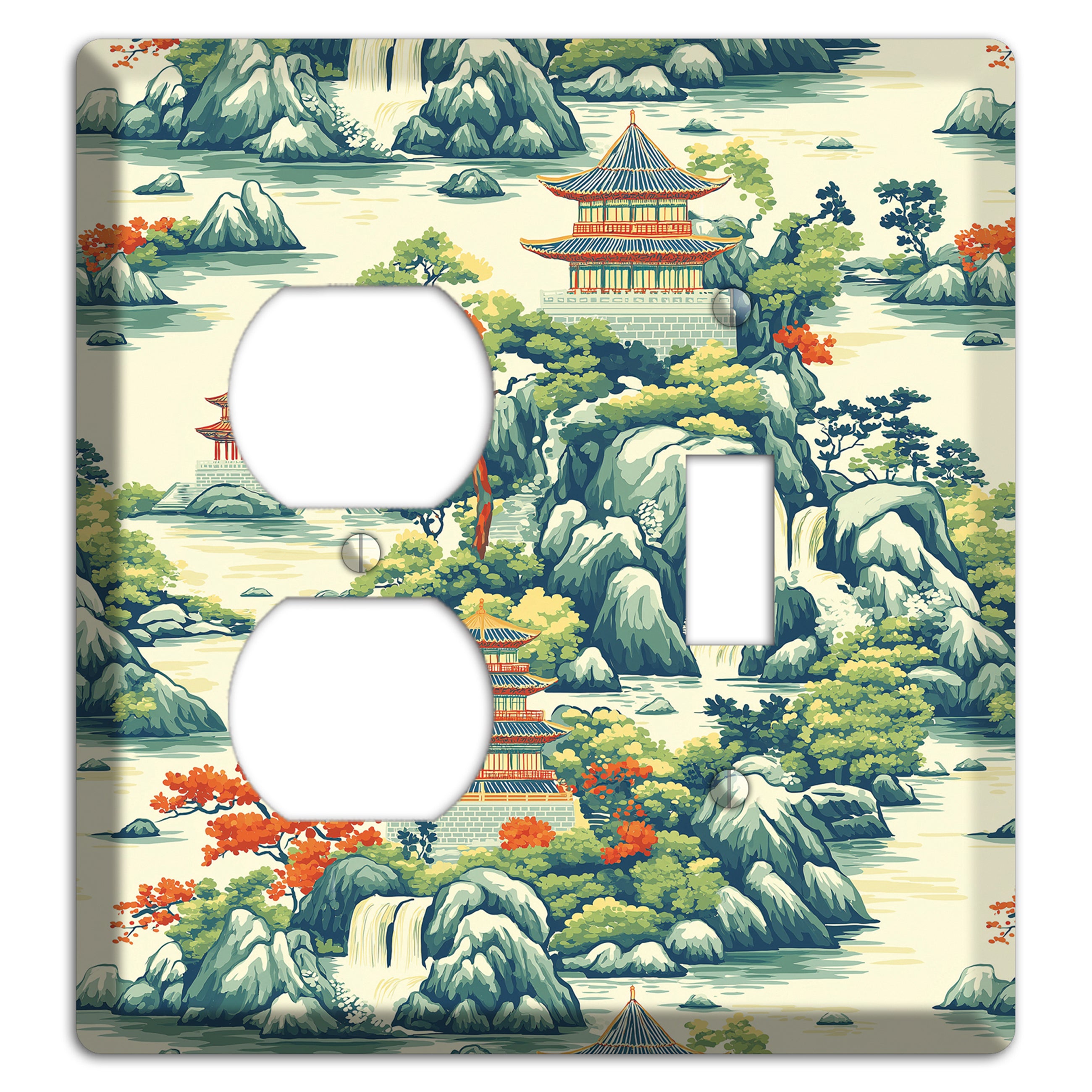 Cascade & Pagoda Duplex / Toggle Wallplate