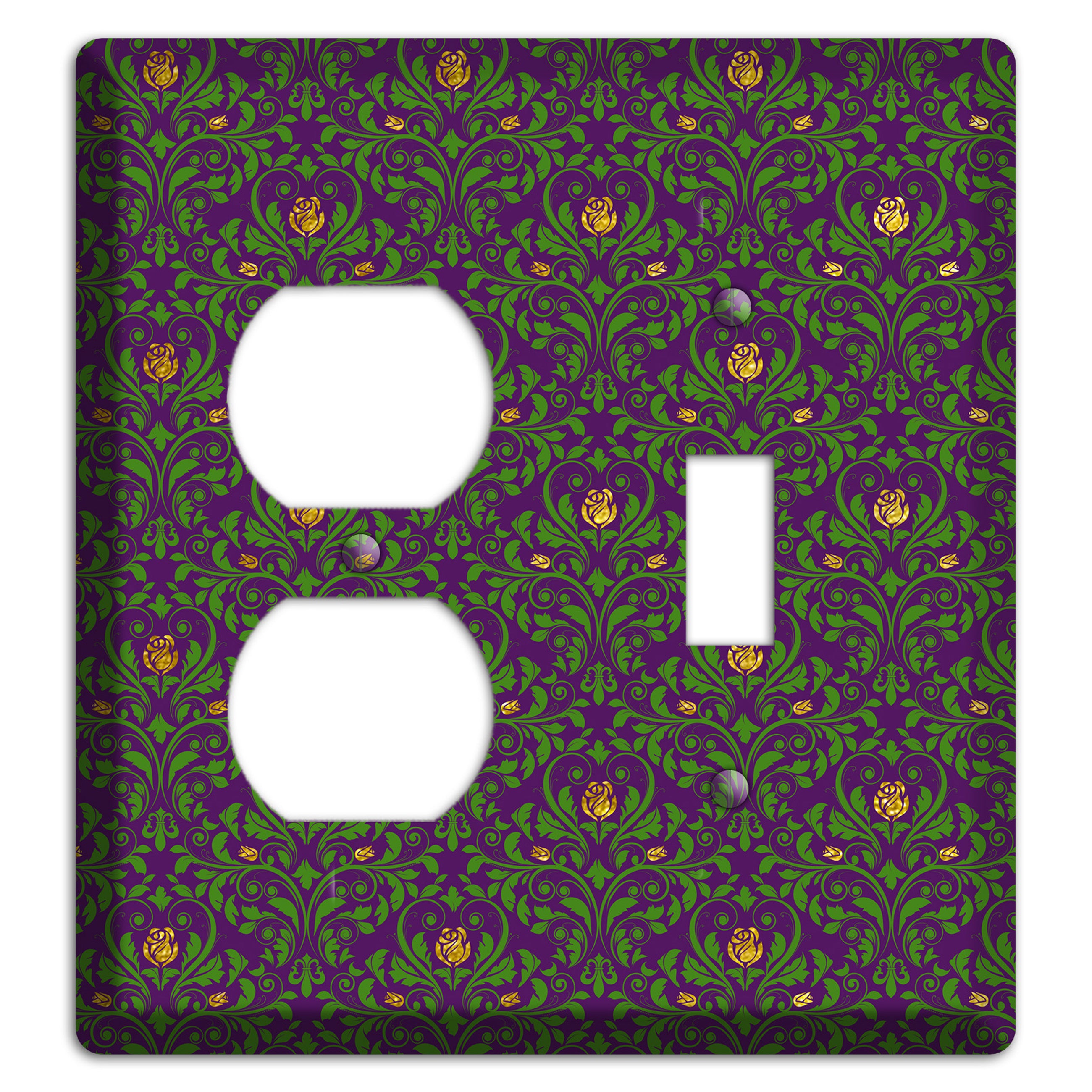 Jester’s Damask Duplex / Toggle Wallplate