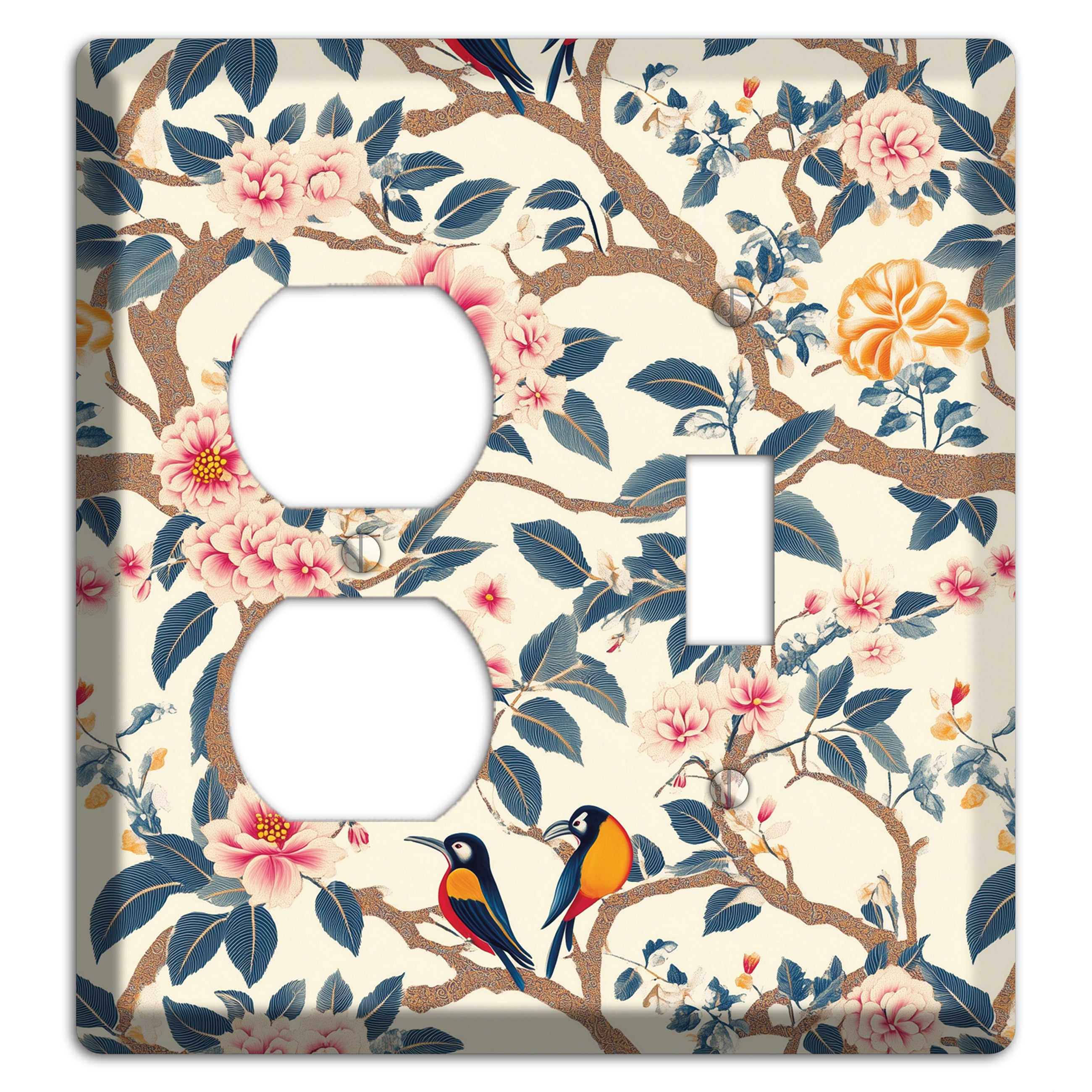 Blossom & Wing Duplex / Toggle Wallplate