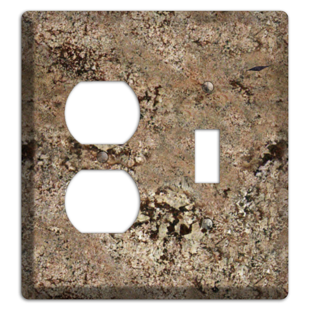 Crema Bordeaux Granite Duplex / Toggle Wallplate